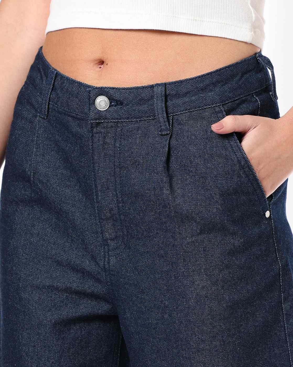 Women Lightly Washed High-Rise Wide-Leg Jeans