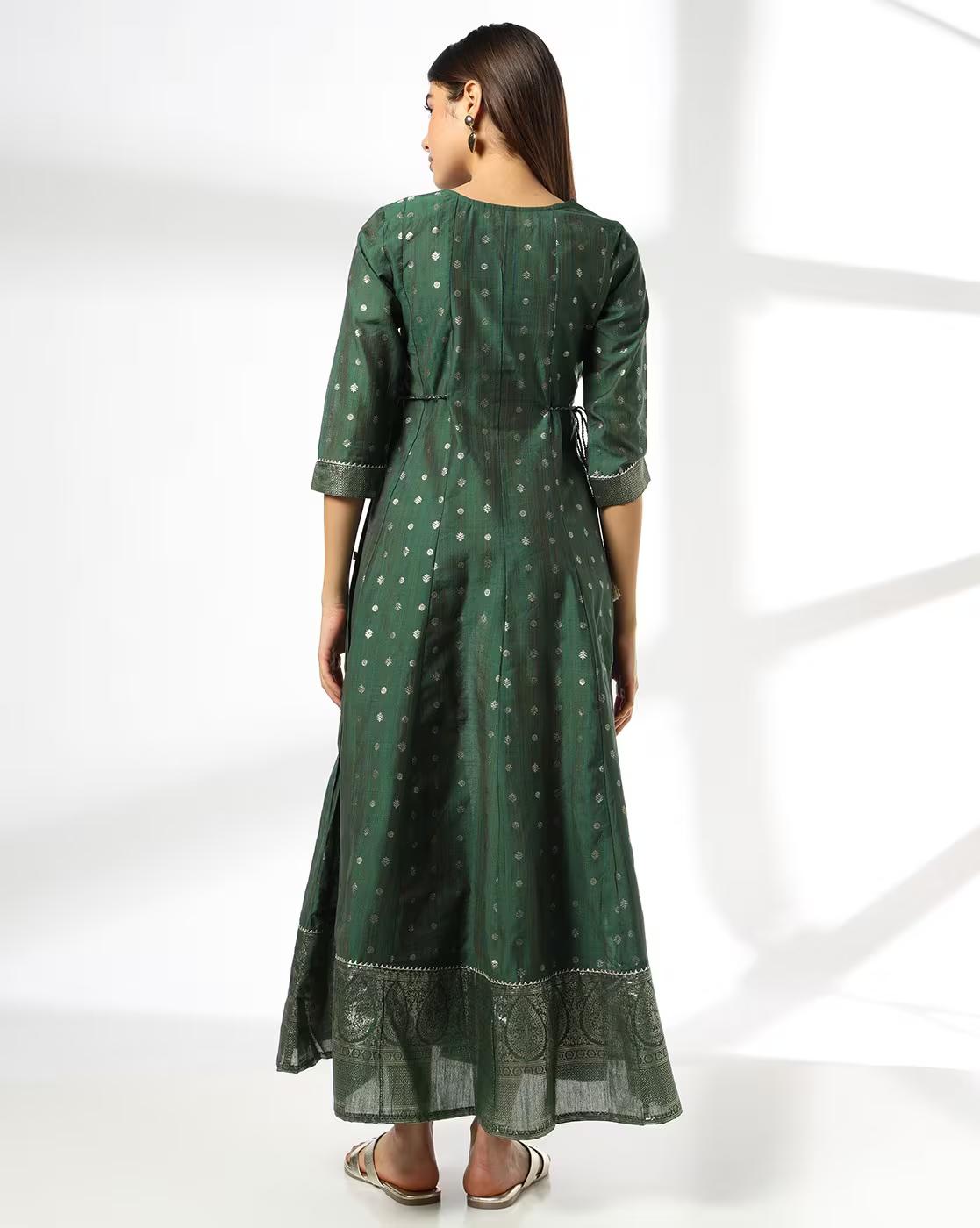 Women Embroidered Fit & Flare Dress
