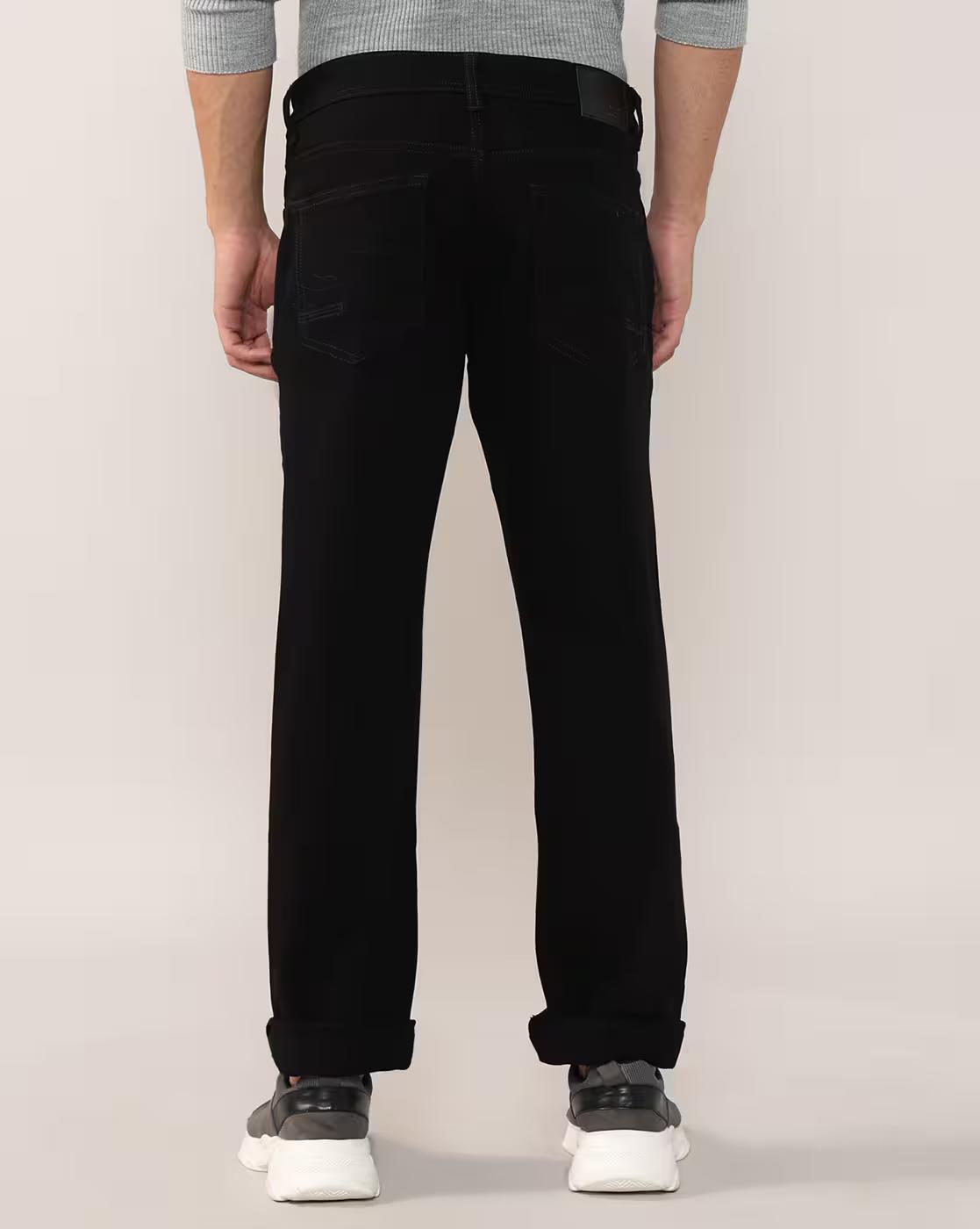 Men Arthur Mid-Rise Slim Straight Jeans