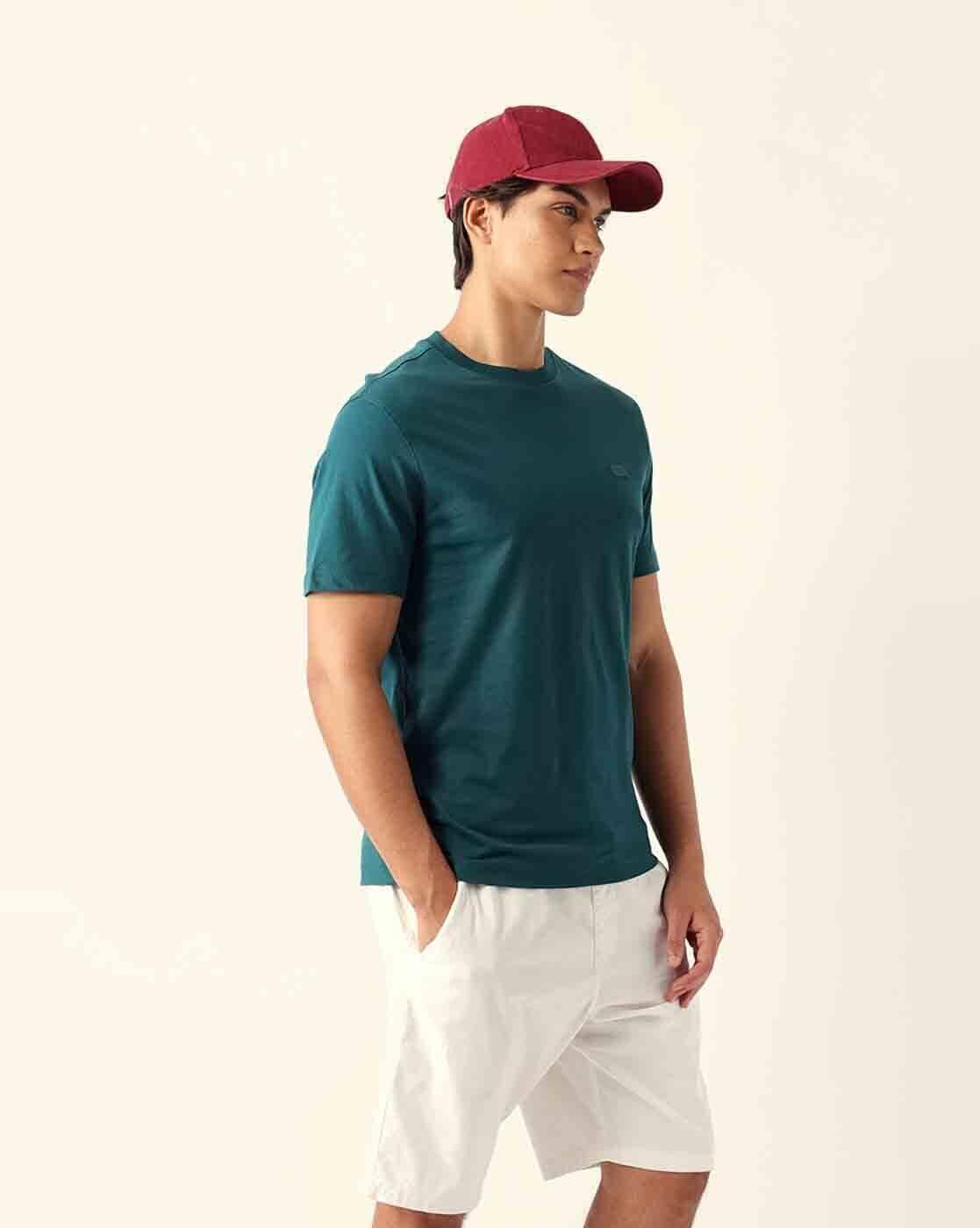 Men Cotton Round Neck Regular Fit T-Shirt