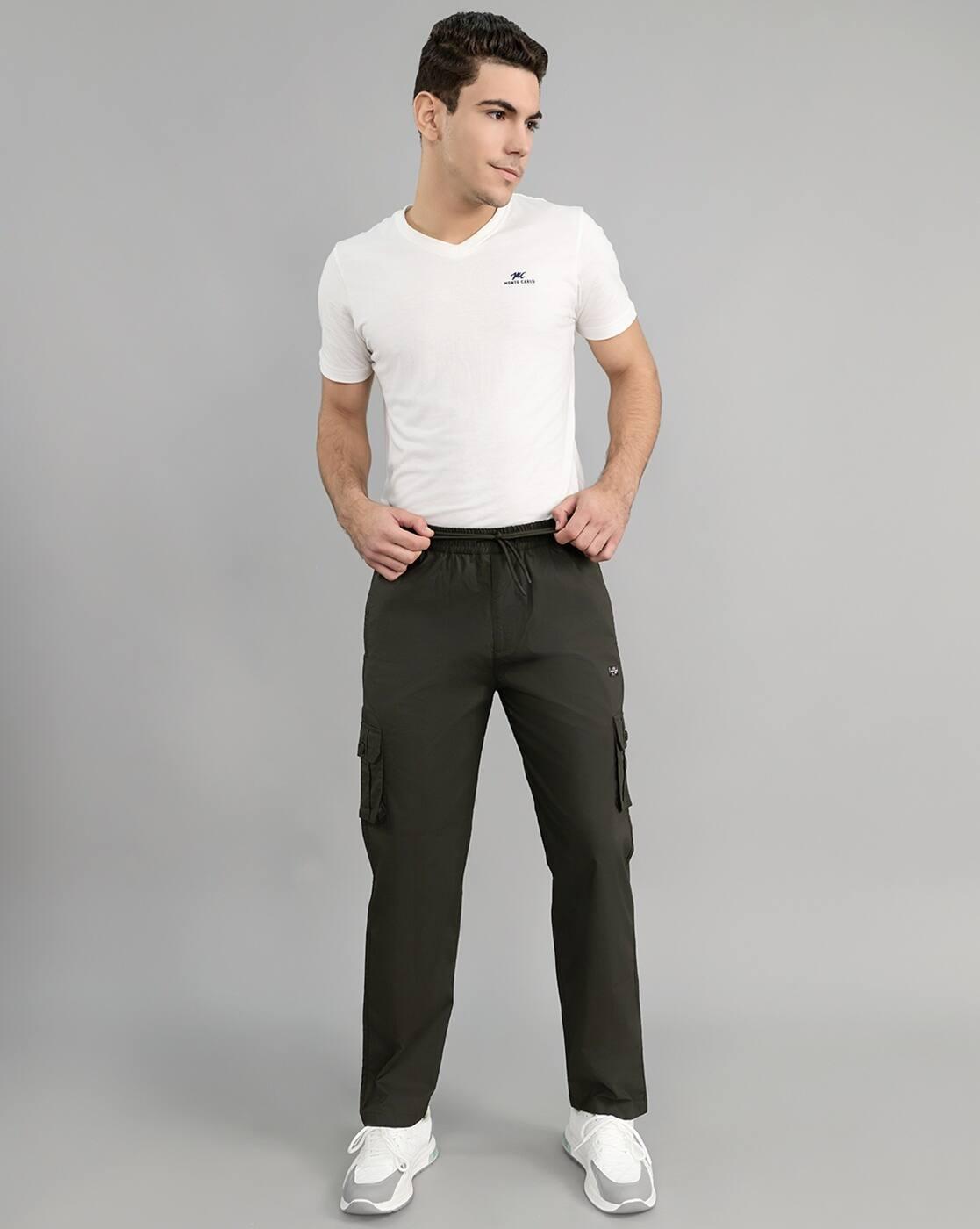 Men Mid-Rise Straight Track Pants