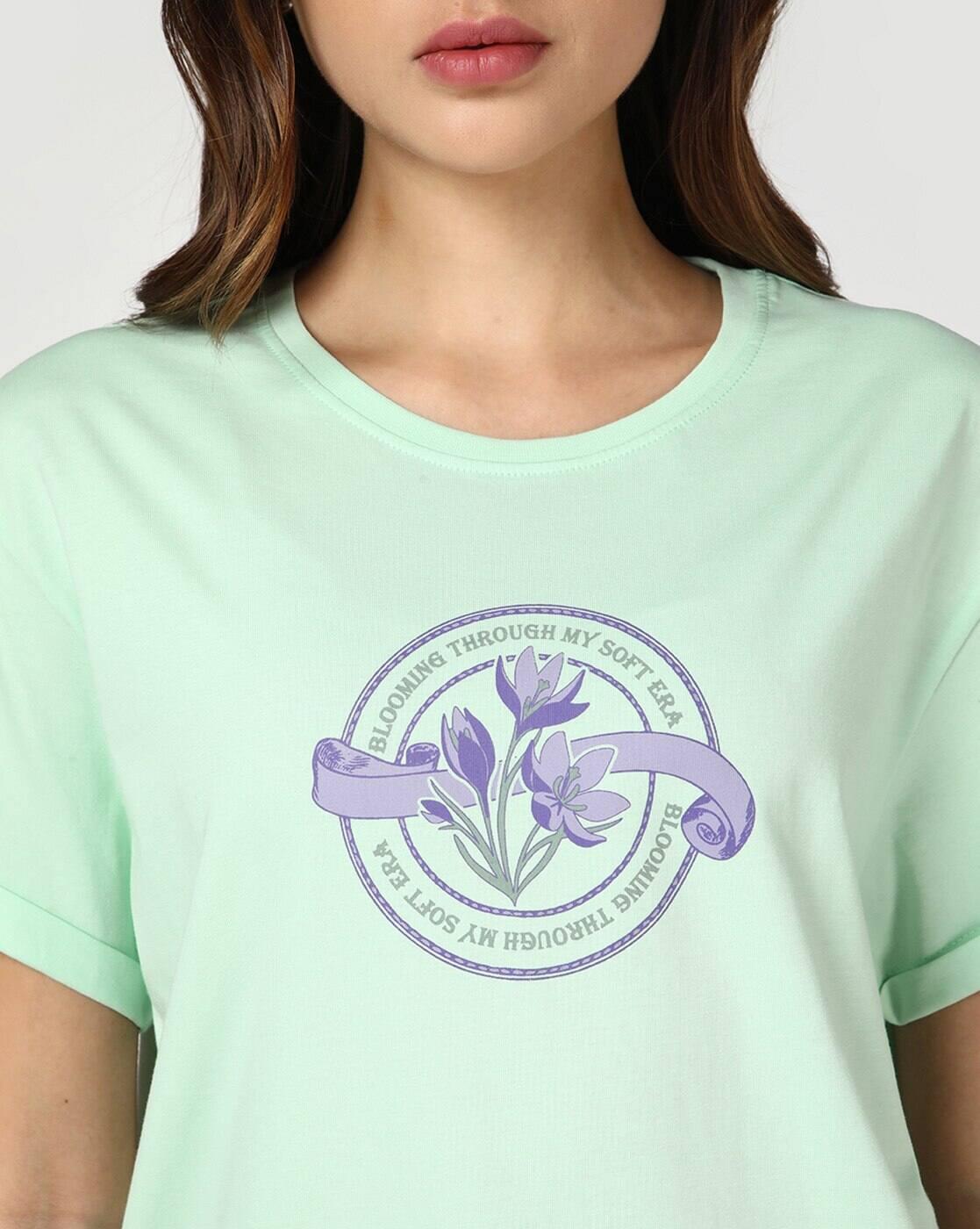 Women Graphic Print Boyfriend Fit T-Shirt