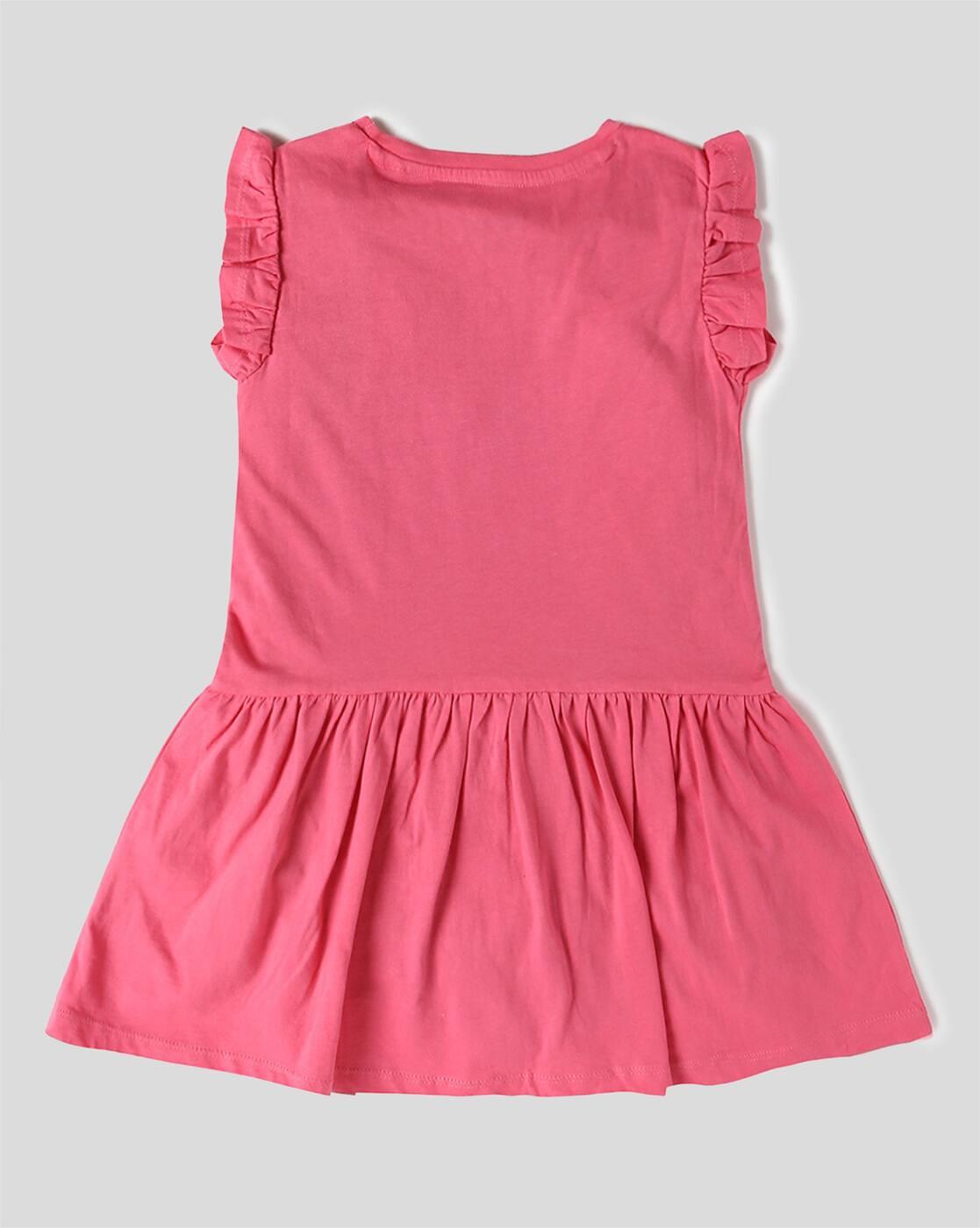 Girls Lilo Stitch Relaxed Round-Neck Dress