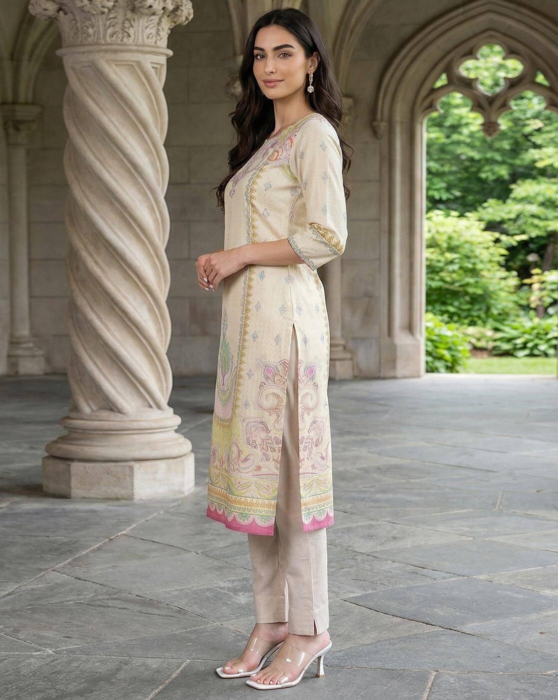 Women Printed Straight Kurta