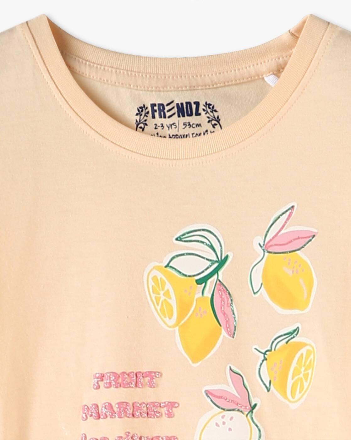 Girls Printed Regular Fit Top