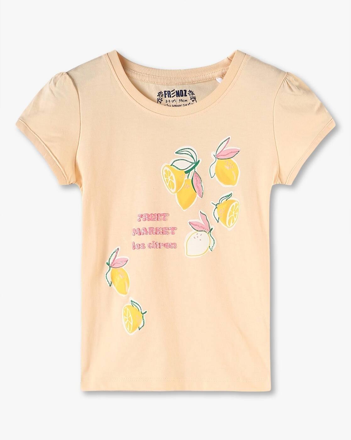 Girls Printed Regular Fit Top