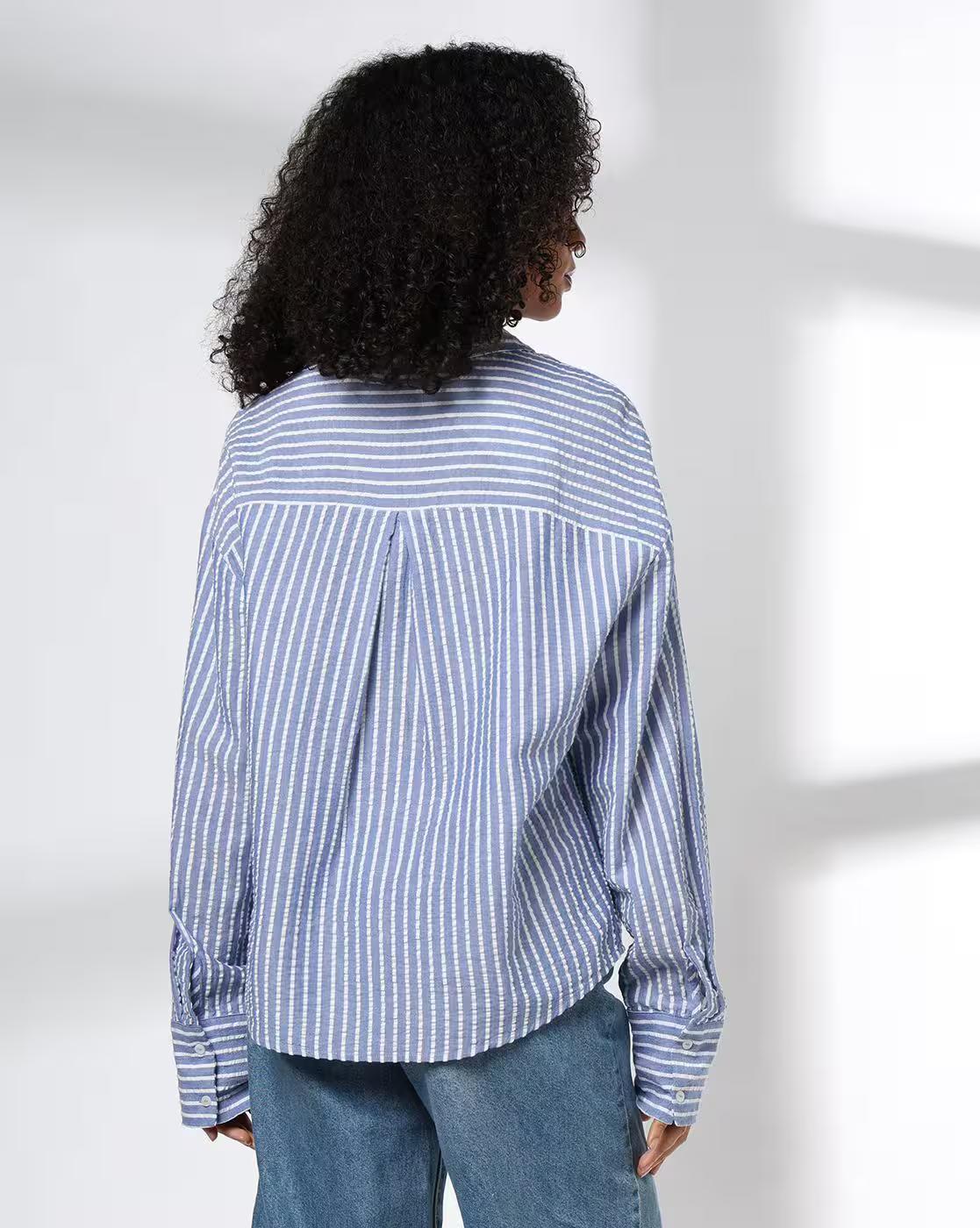 Women Striped Relaxed Fit Shirt