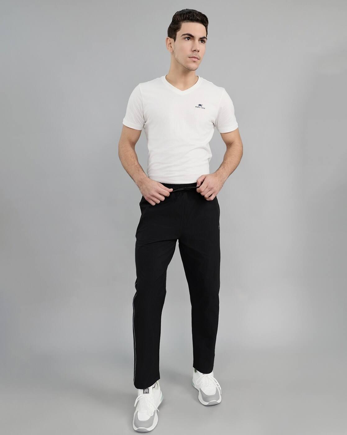 Men Mid-Rise Straight Track Pants