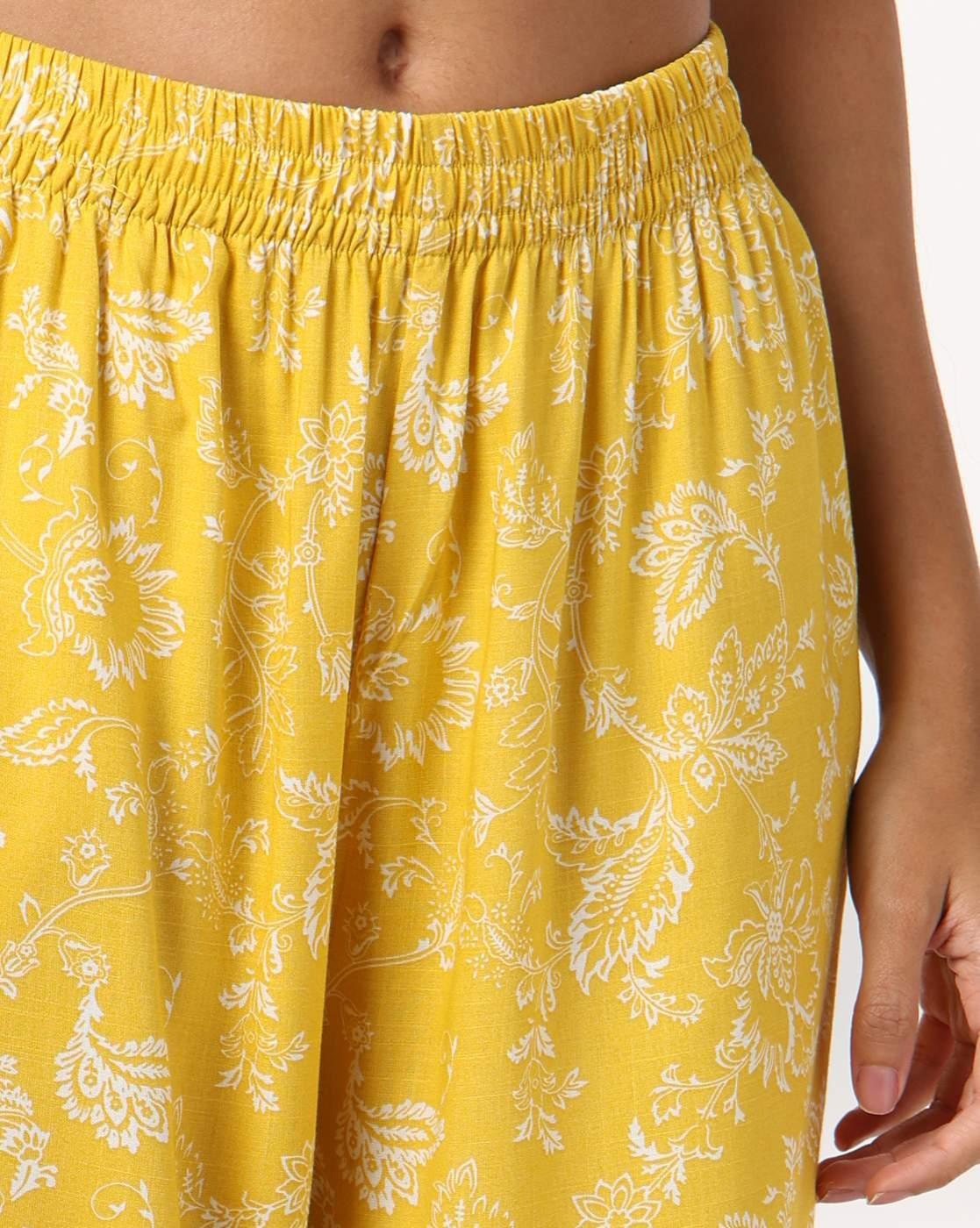 Women Floral Print Straight Kurta Set