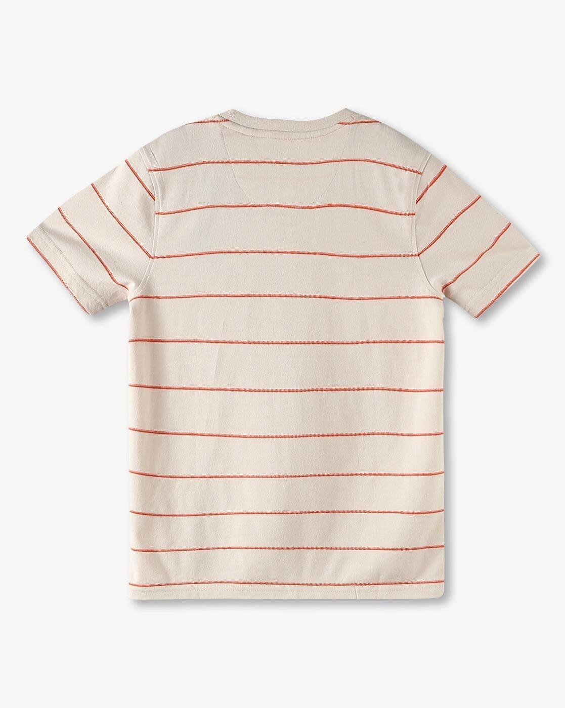 Boys Striped Crew-Neck T-Shirt