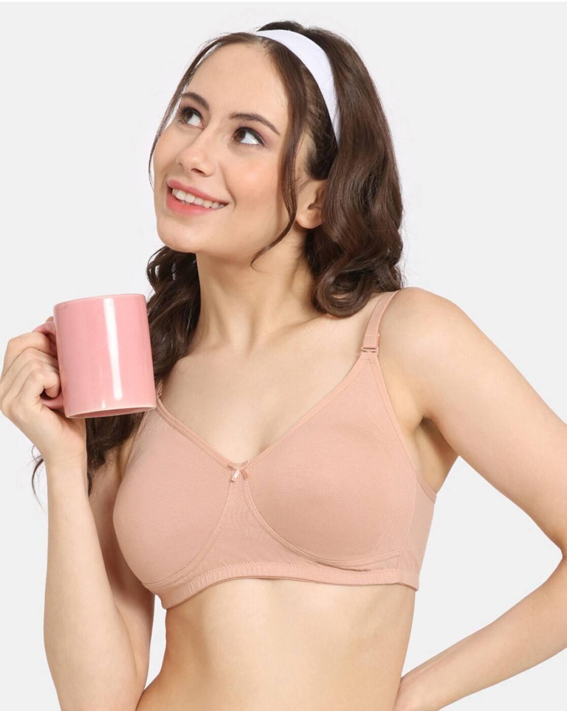 Double Layered Non-Wired 3/4Th Coverage T-Shirt Bra