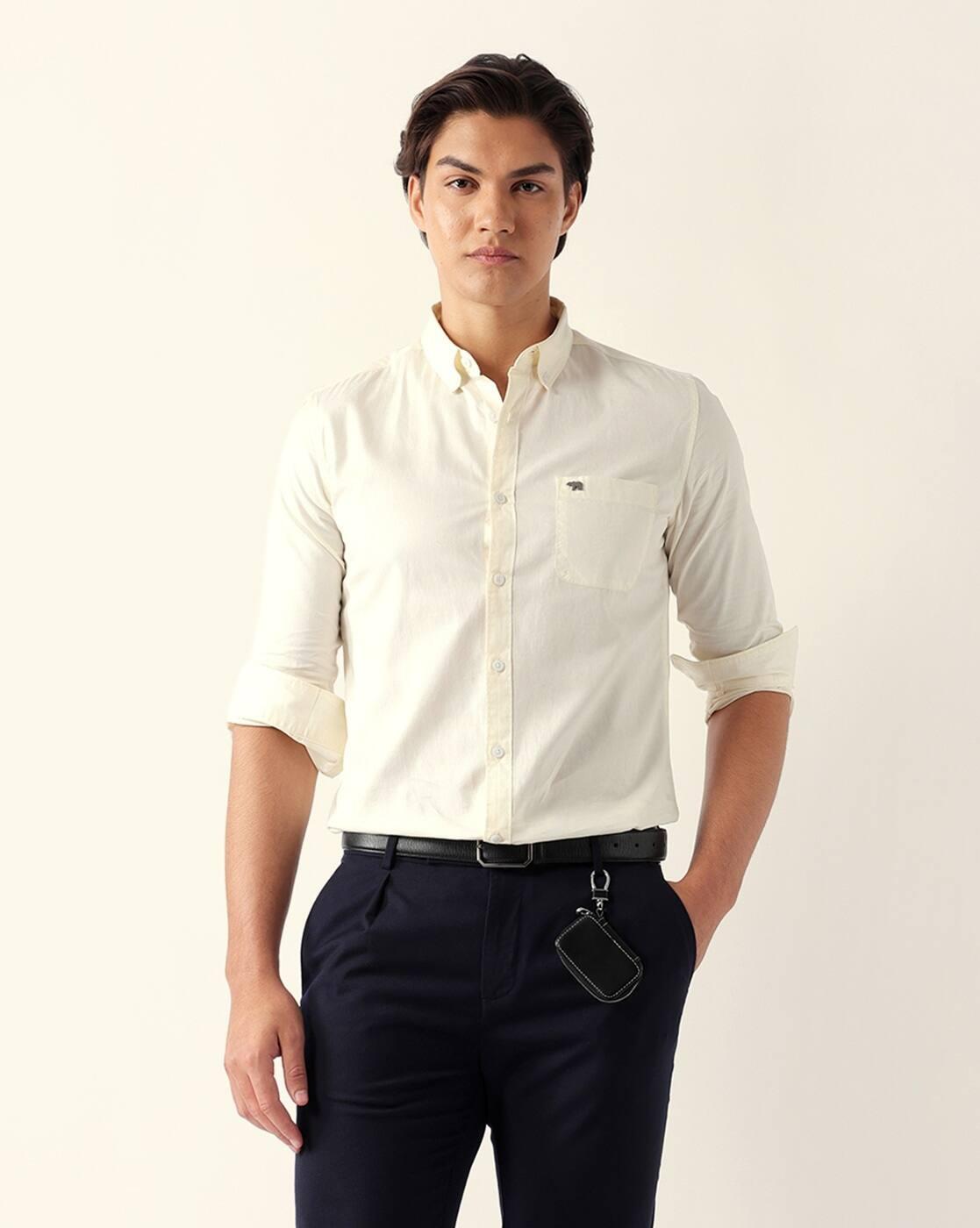 Men Cotton Slim Fit Casual Shirt