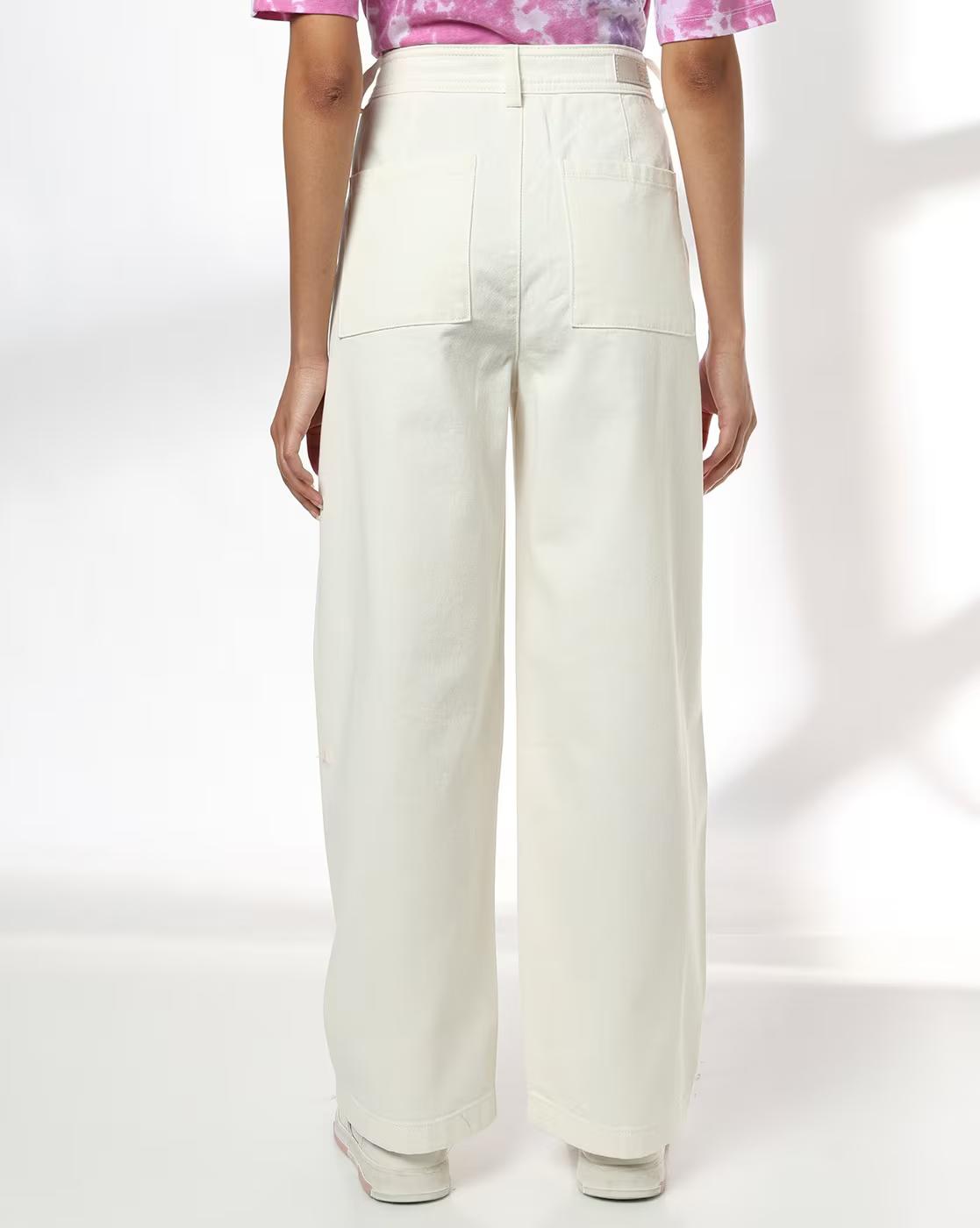 Women High-Rise Barrel Fit Jeans