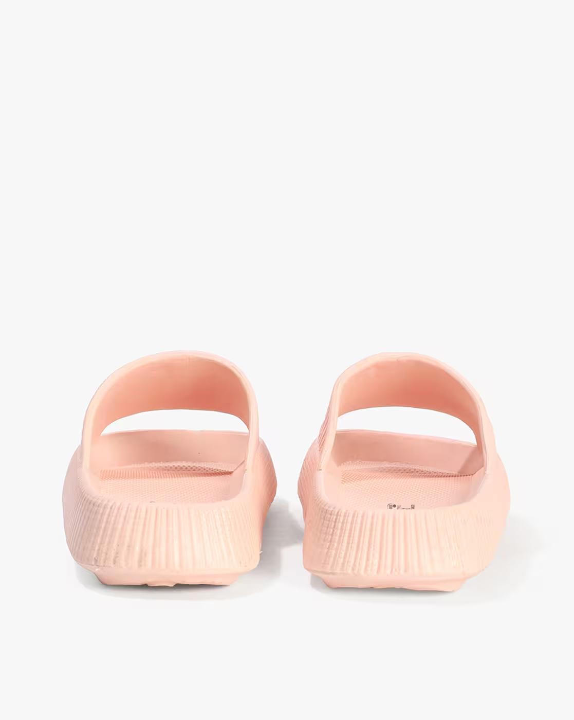 Women Patterned Round-Toe Slides