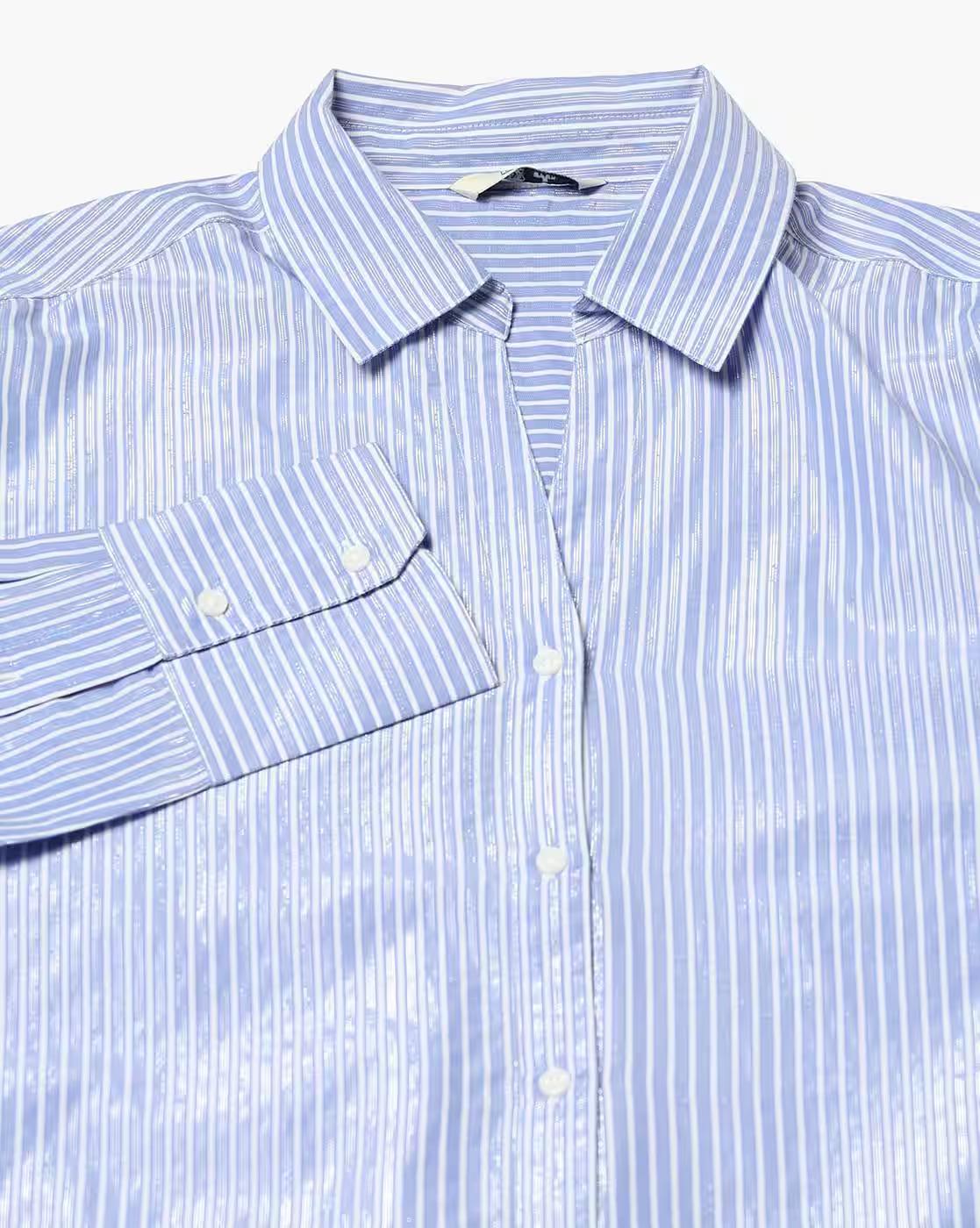 Women Striped Loose Fit Shirt