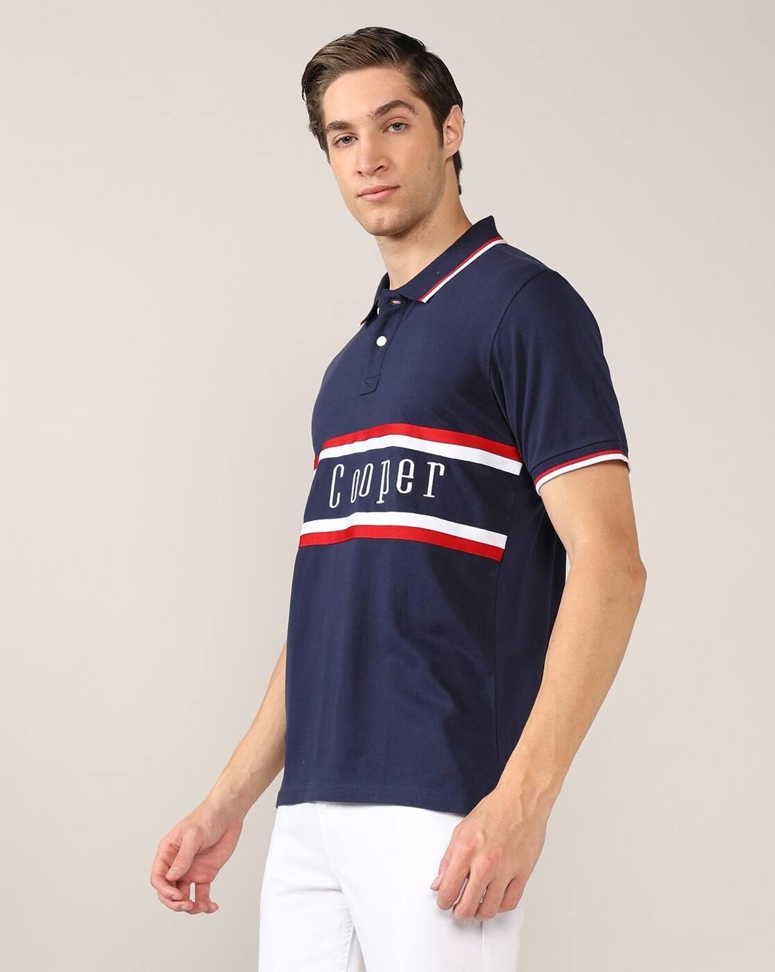 Men Brand Embroidered Regular Fit Polo T-Shirt