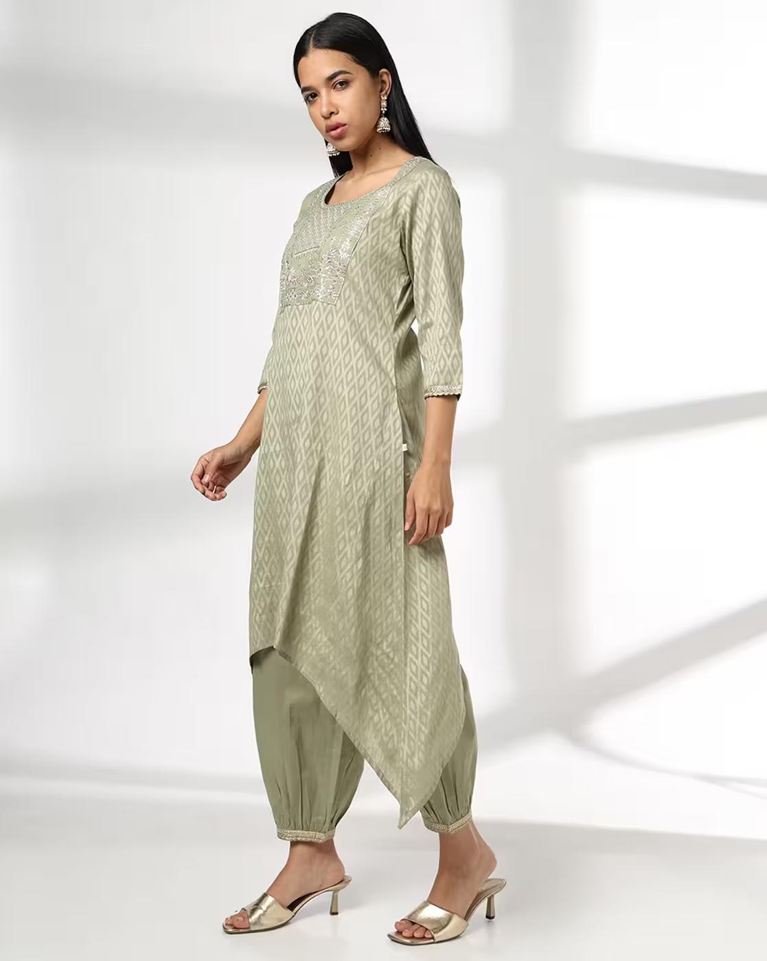 Women Printed A-Line Kurta & Salwar Set