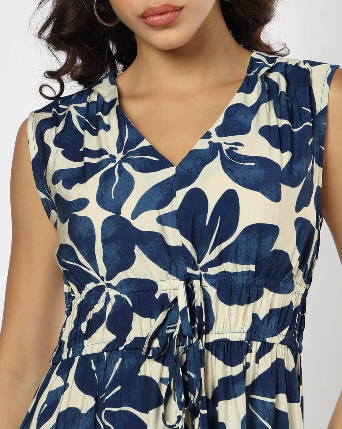 Women Floral Print A-Line Dress