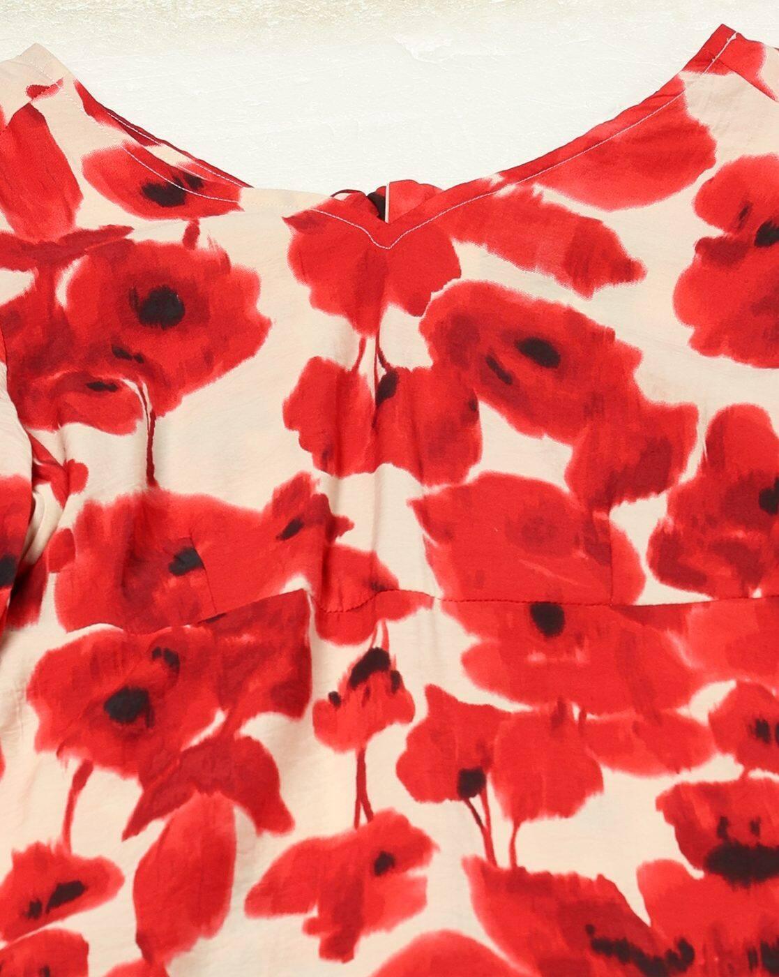 Women Floral Print A-Line Dress