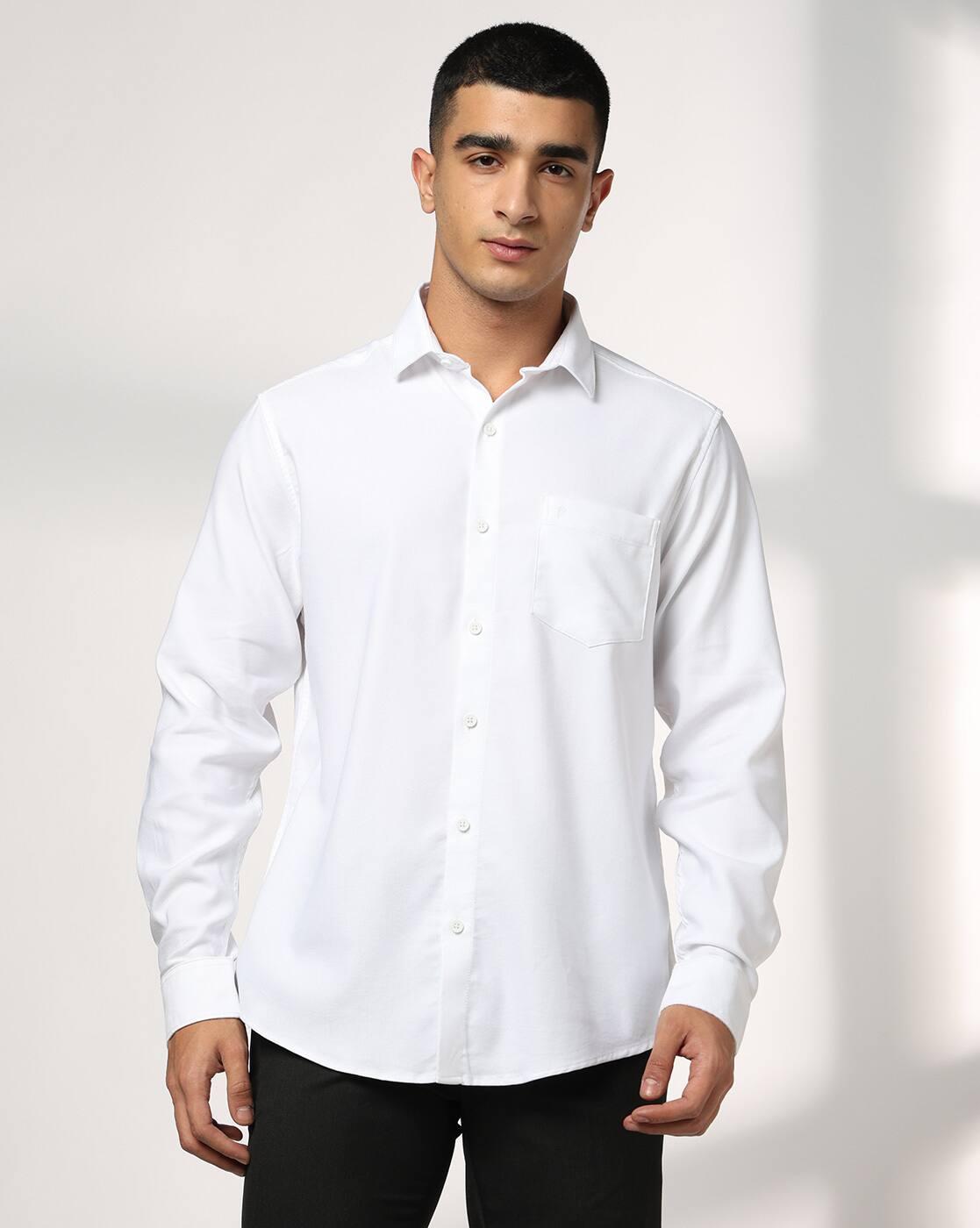 Men Slim Fit Stretchable Casual Shirt