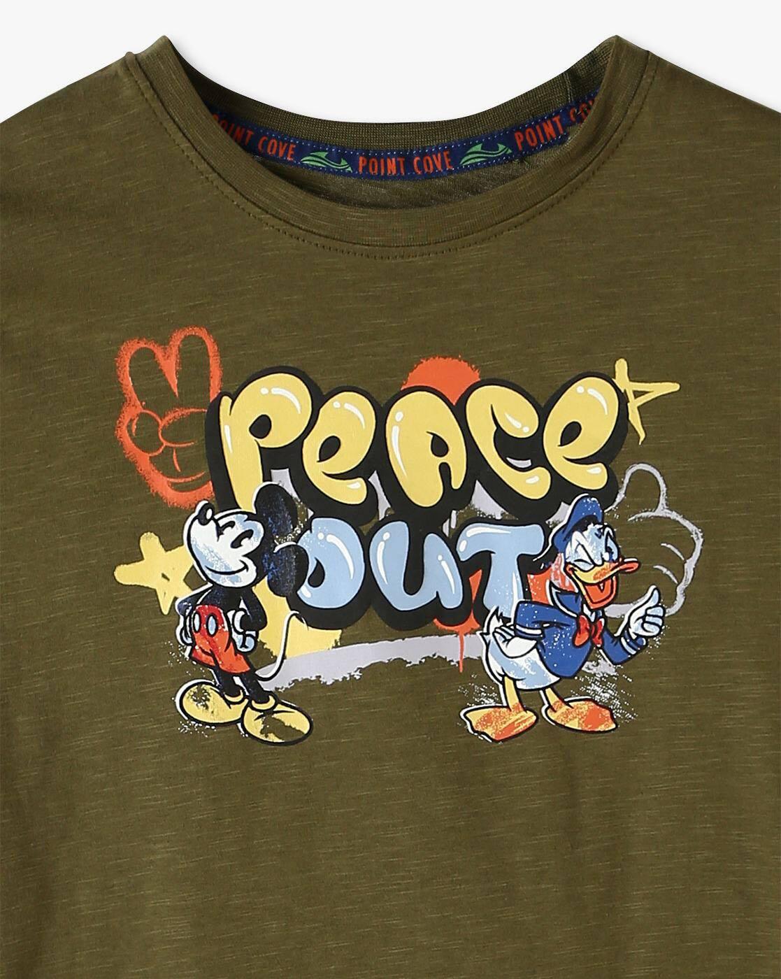 Boys Disney Print Round-Neck T-Shirt
