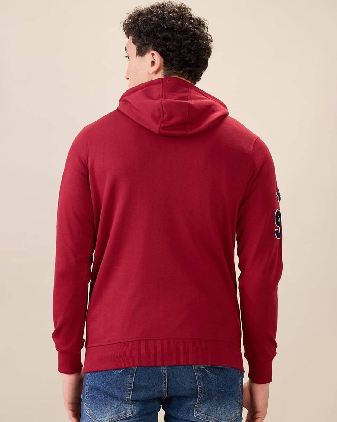Men Typographic Print Regular Fit Hoodie