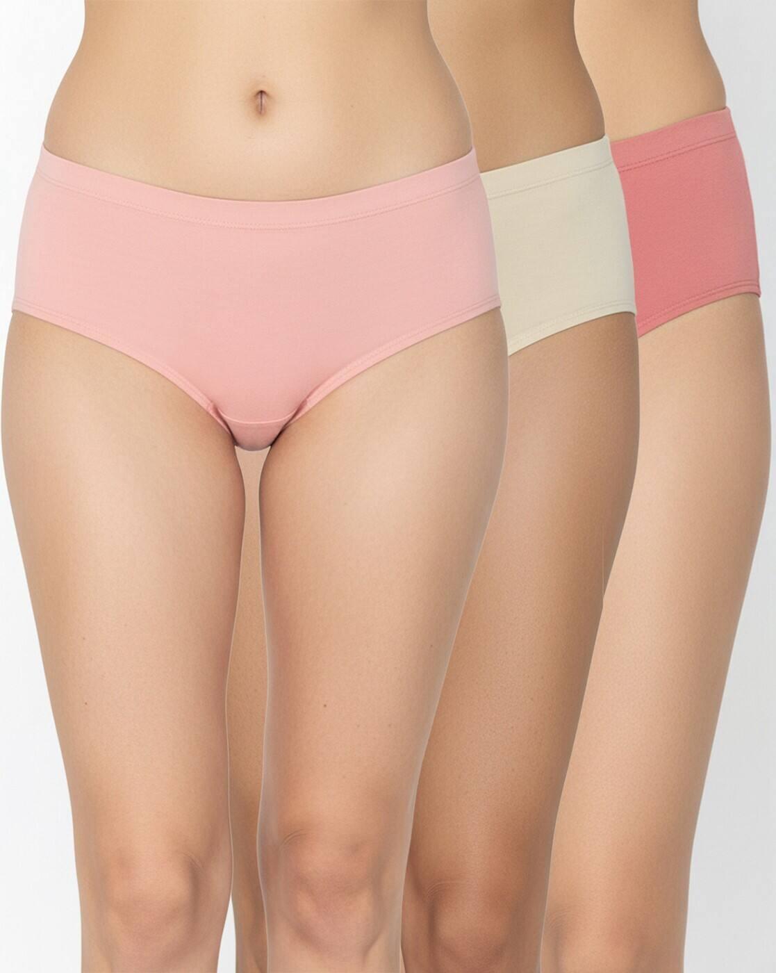Pack Of 3 Low Rise Full Coverage Hipster Panties