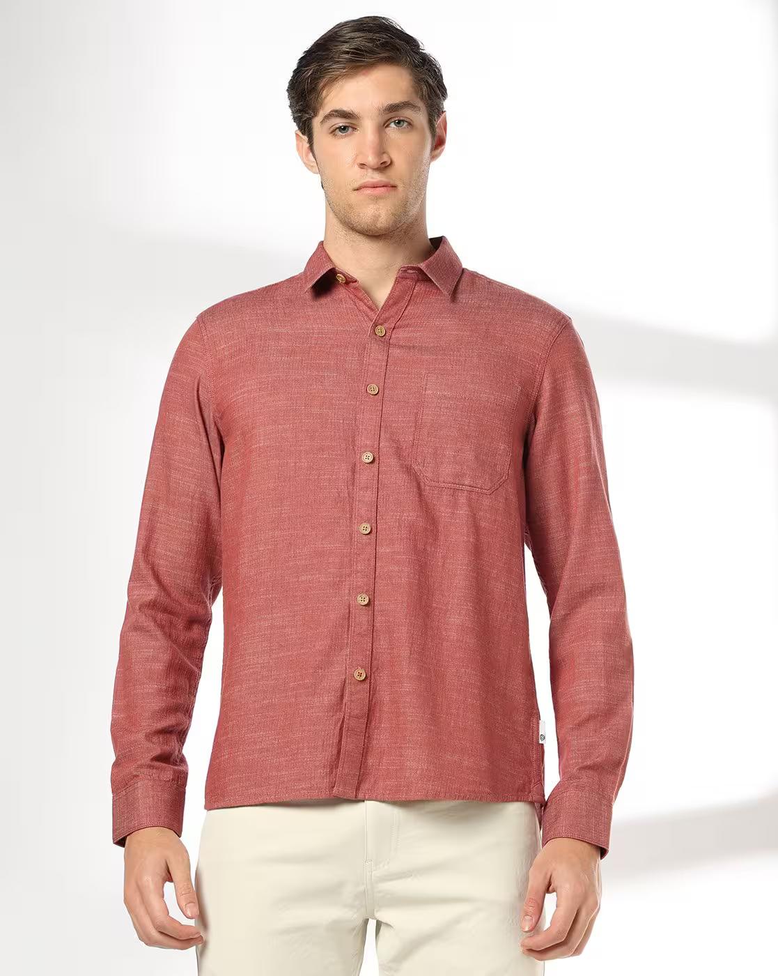 Men Slim Fit Cotton Shirt