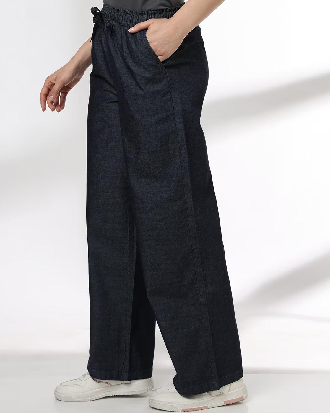 Women High-Rise Wide Jeans