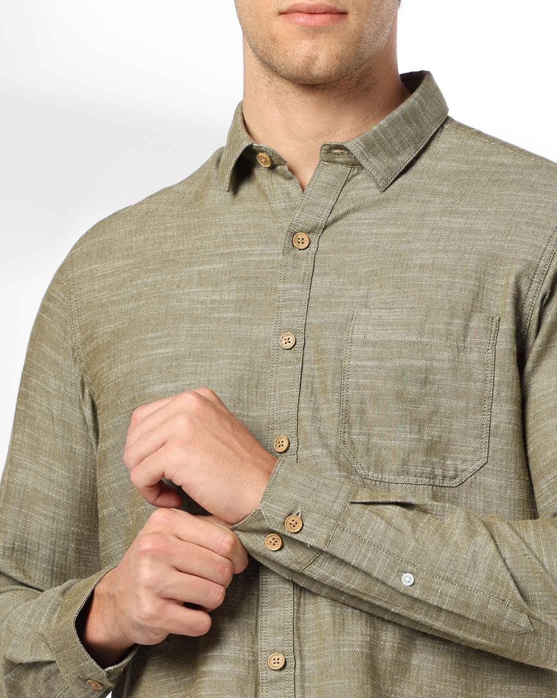 Men Slim Fit Cotton Shirt