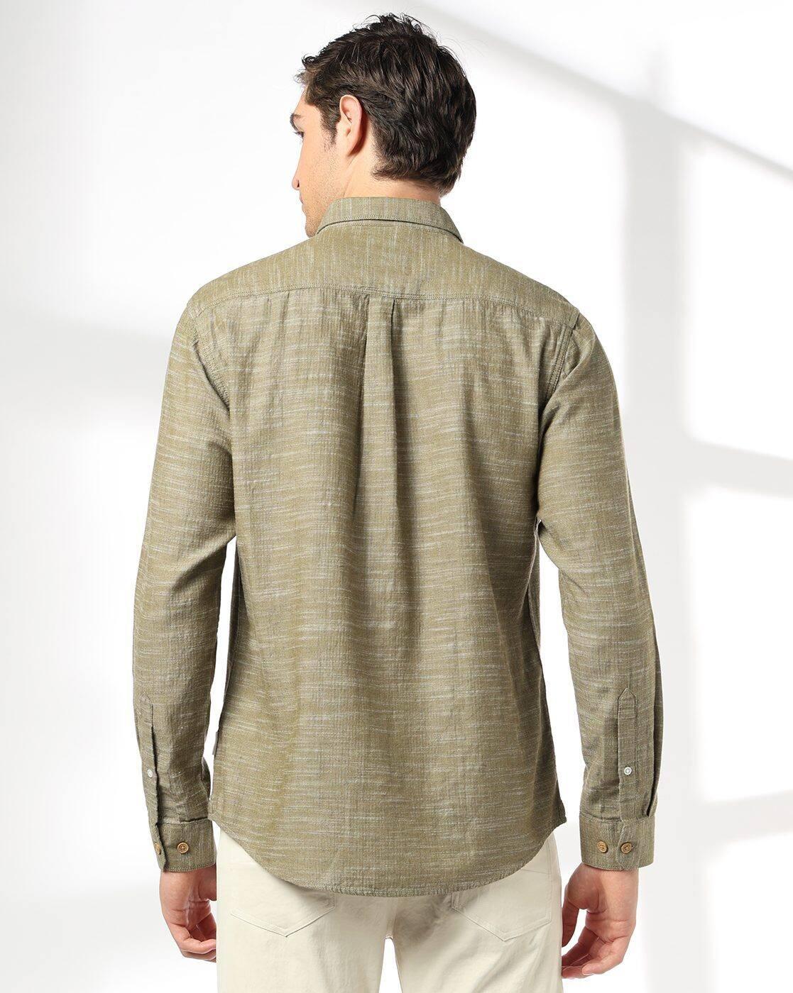 Men Slim Fit Cotton Shirt