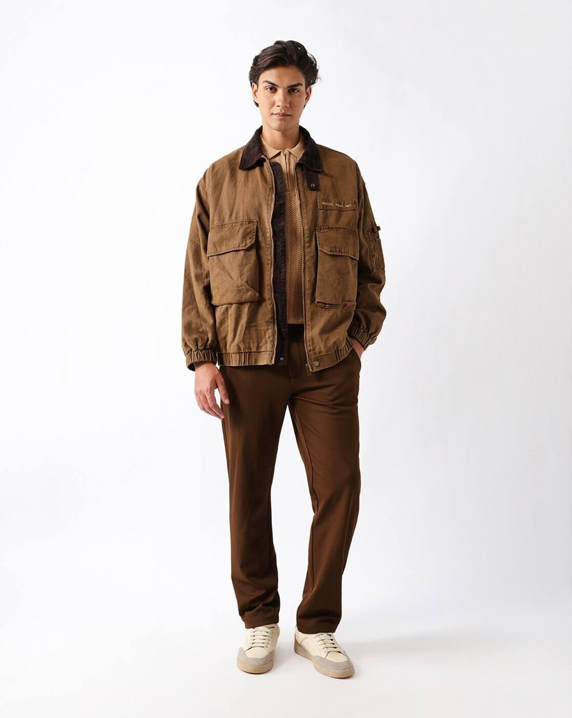 Straight Fit Stretchable Trousers