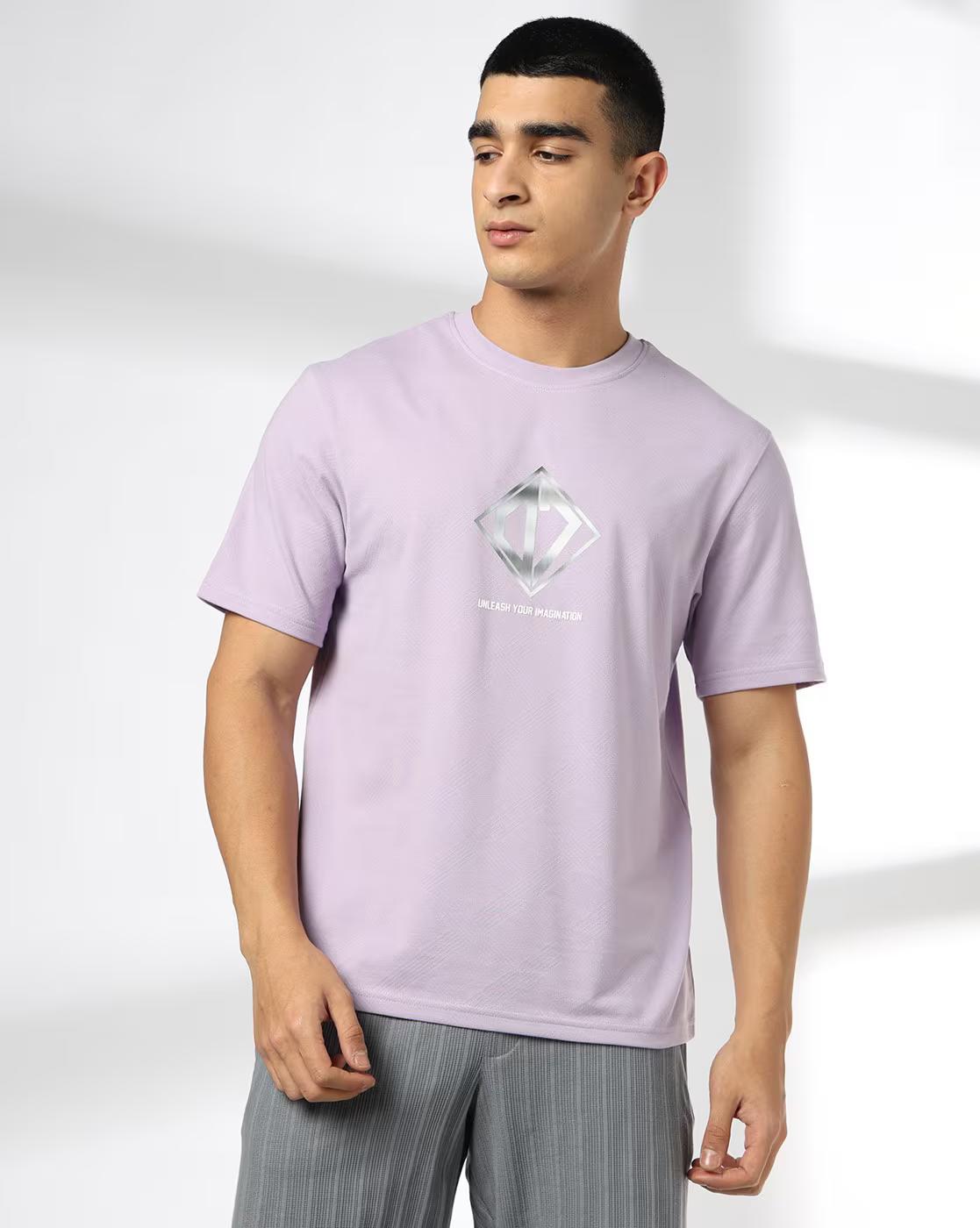 Men Graphic Print Regular Fit Crew-Neck T-Shirt