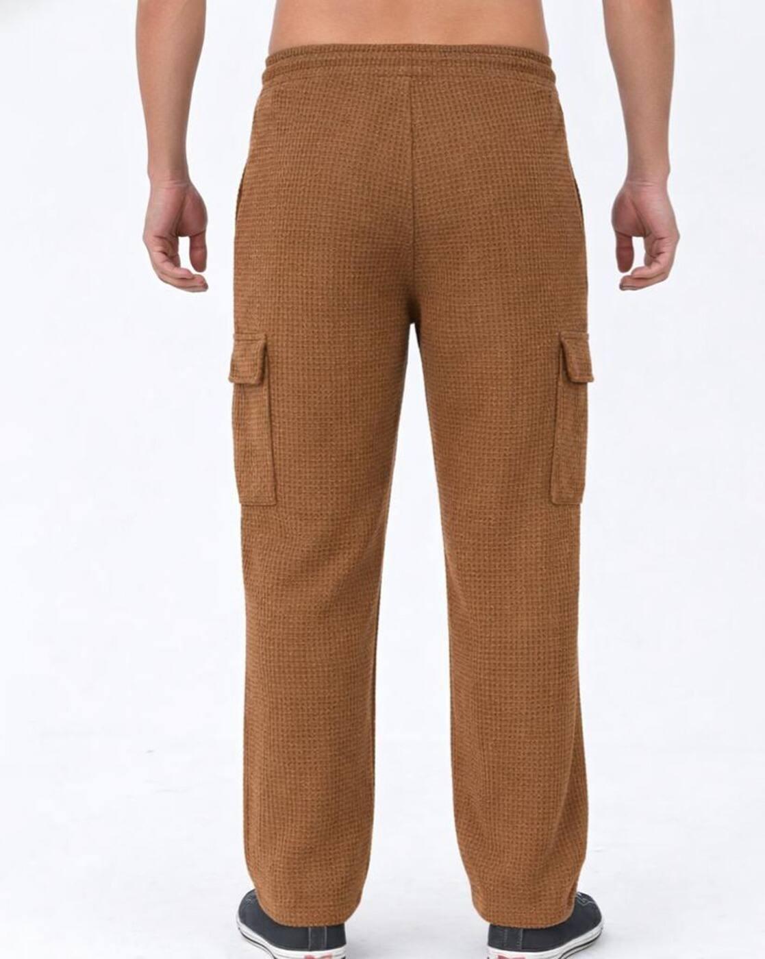 Men Relaxed Fit Mid-Rise Cargos