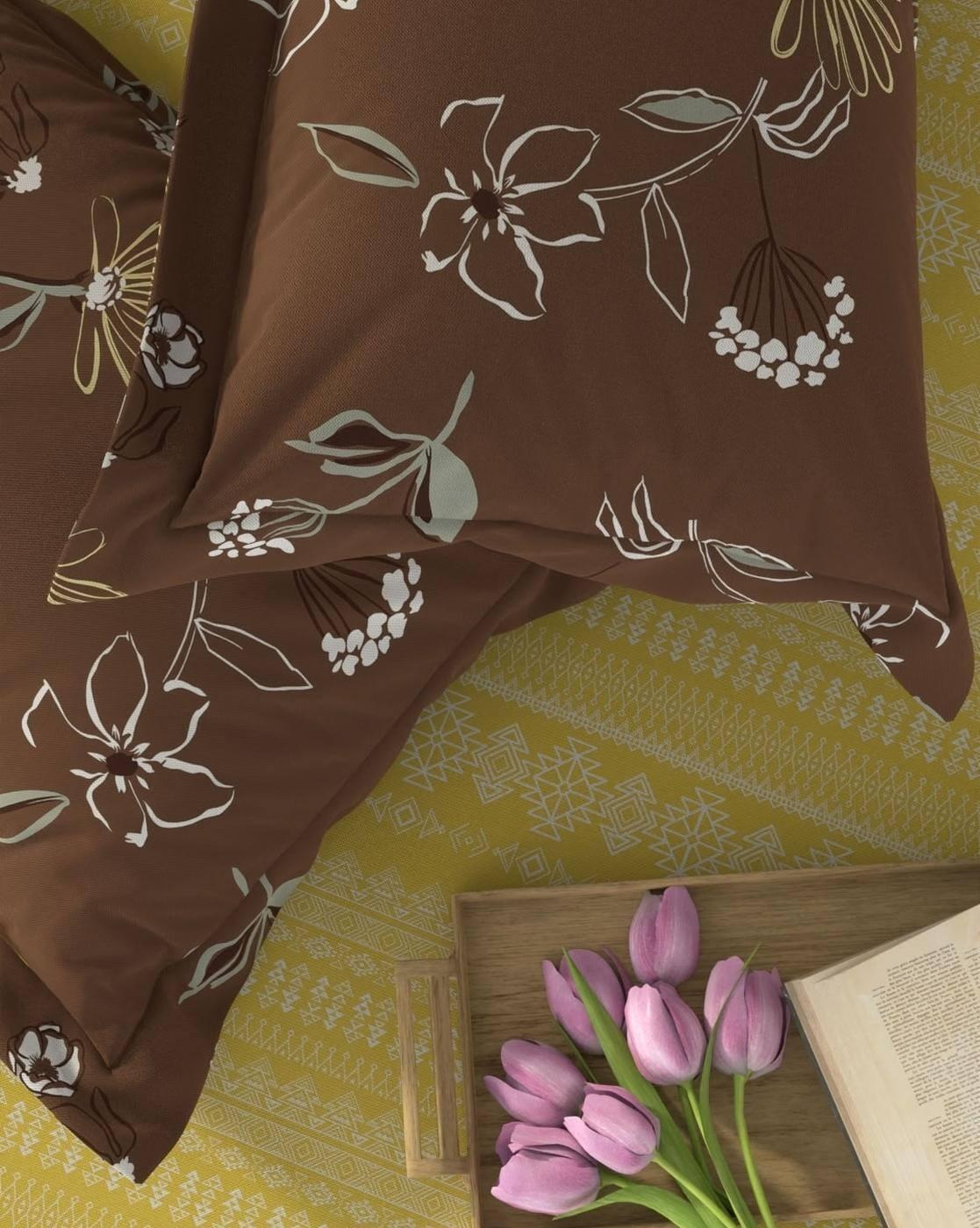 Printed Cotton Bedsheet with Pillow Cover