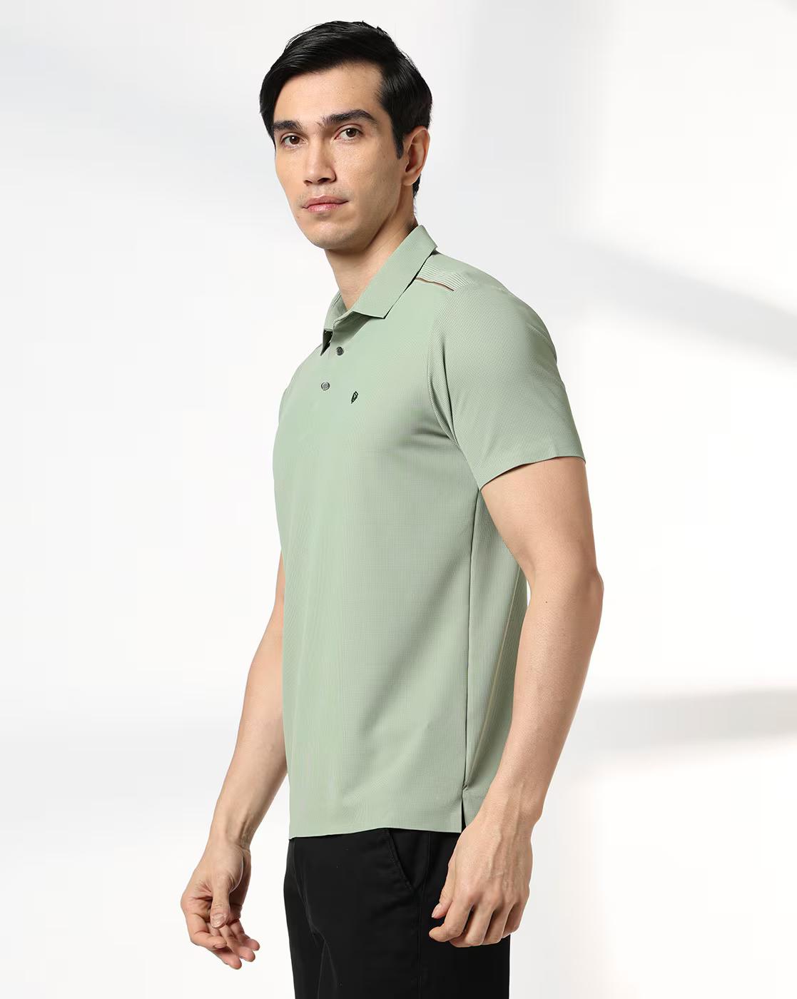 Men Slim Fit Polo T-Shirt