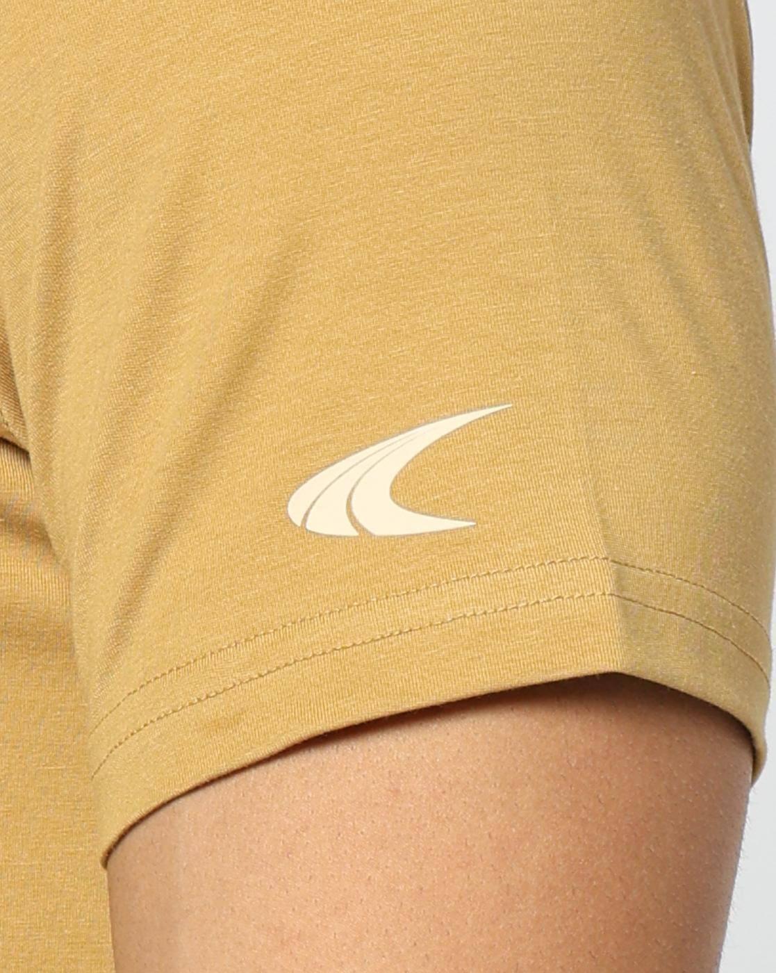 YOGA GRAPHIC TEE, MUSTARD, XL