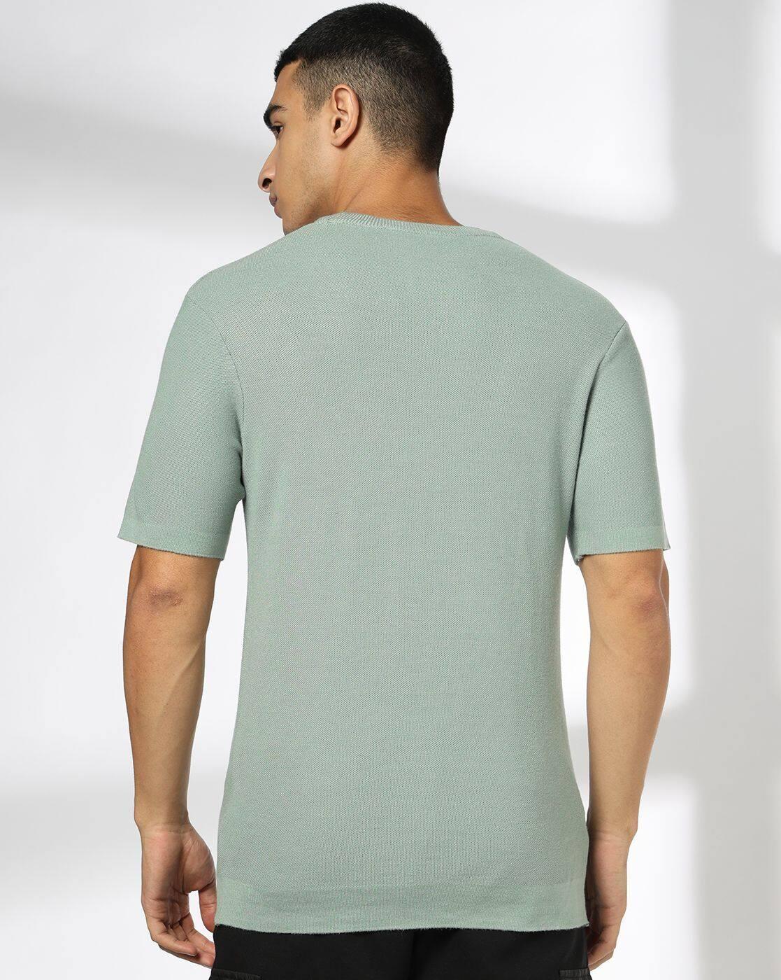 Men Regular Fit Crew-Neck T-Shirt