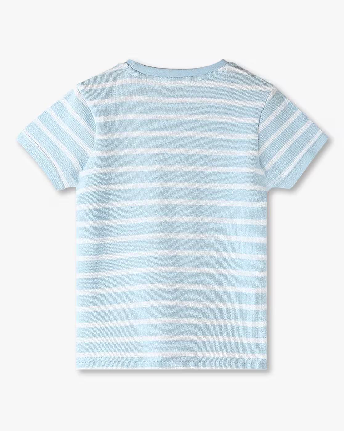 Boys Striped Tailored Fit Round-Neck T-Shirt