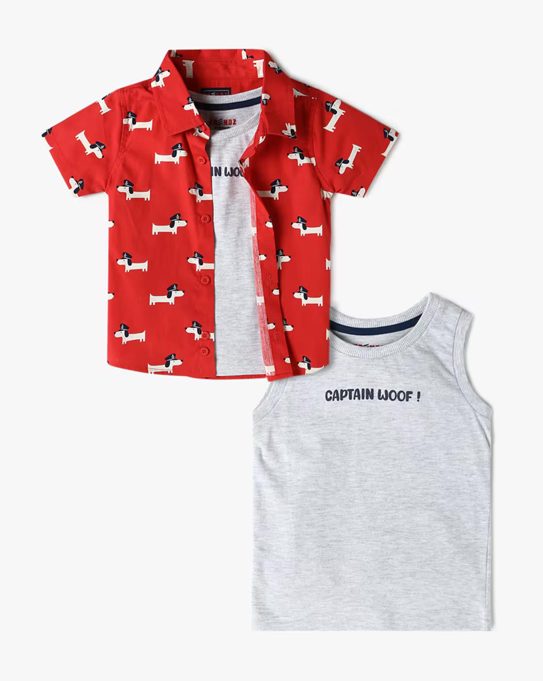 Printed Tailored Fit AOP Shirt
