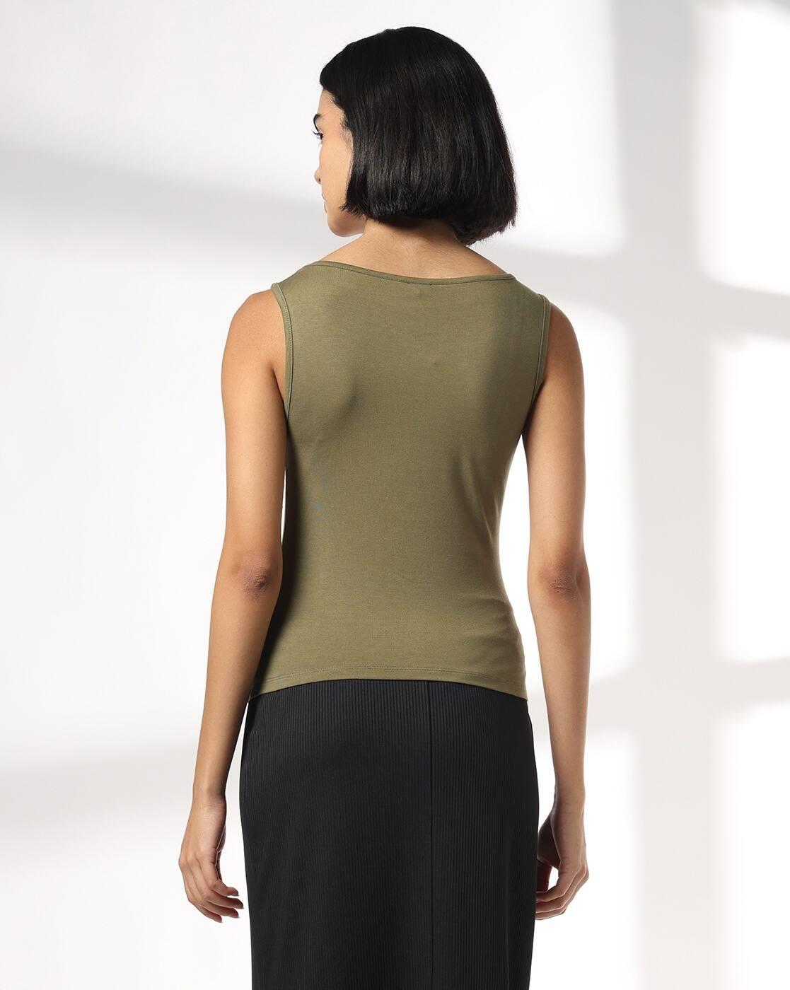 Women Round-Neck Slim Fit Top