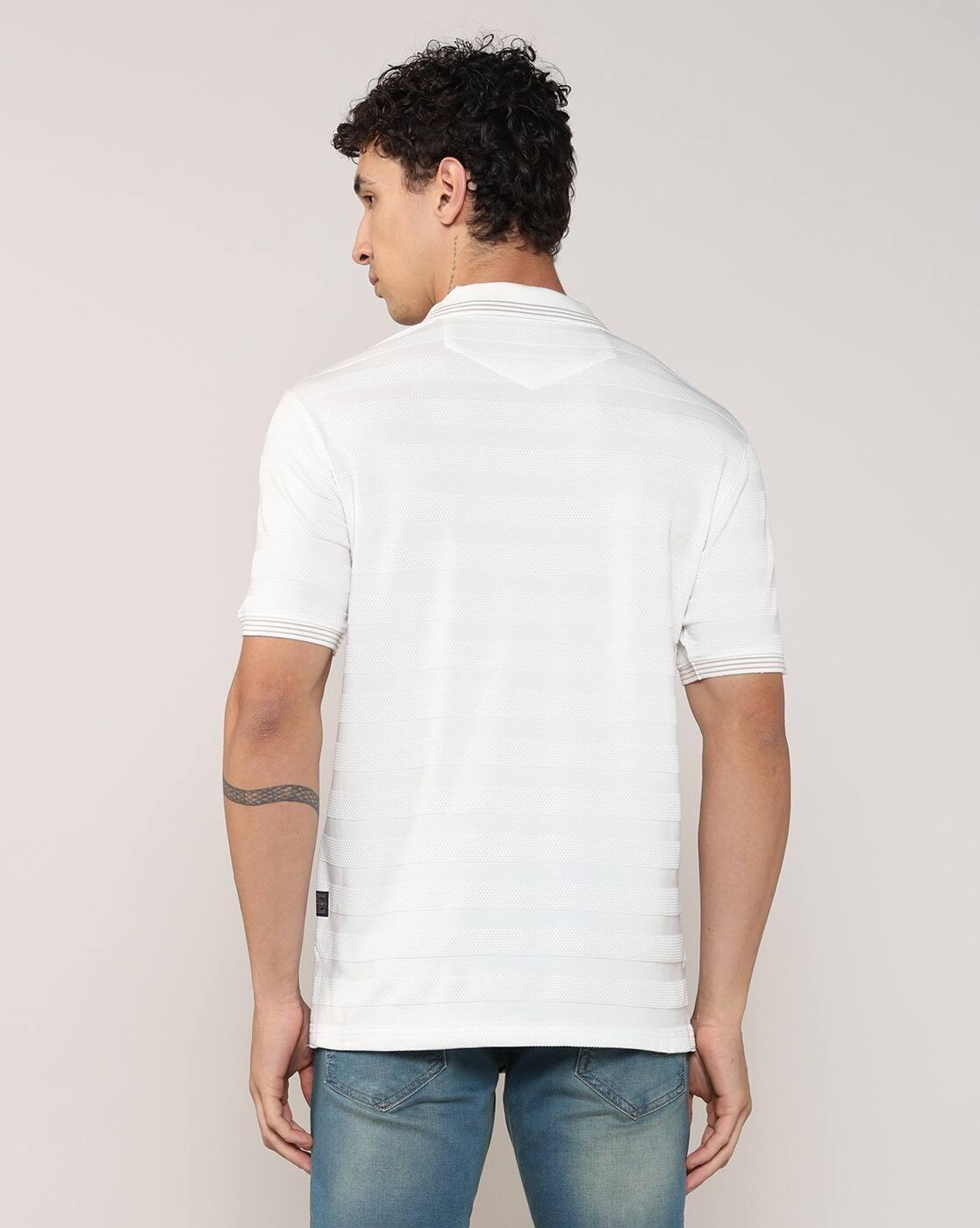 Men Regular Fit Polo T-Shirt with Contrast Taping