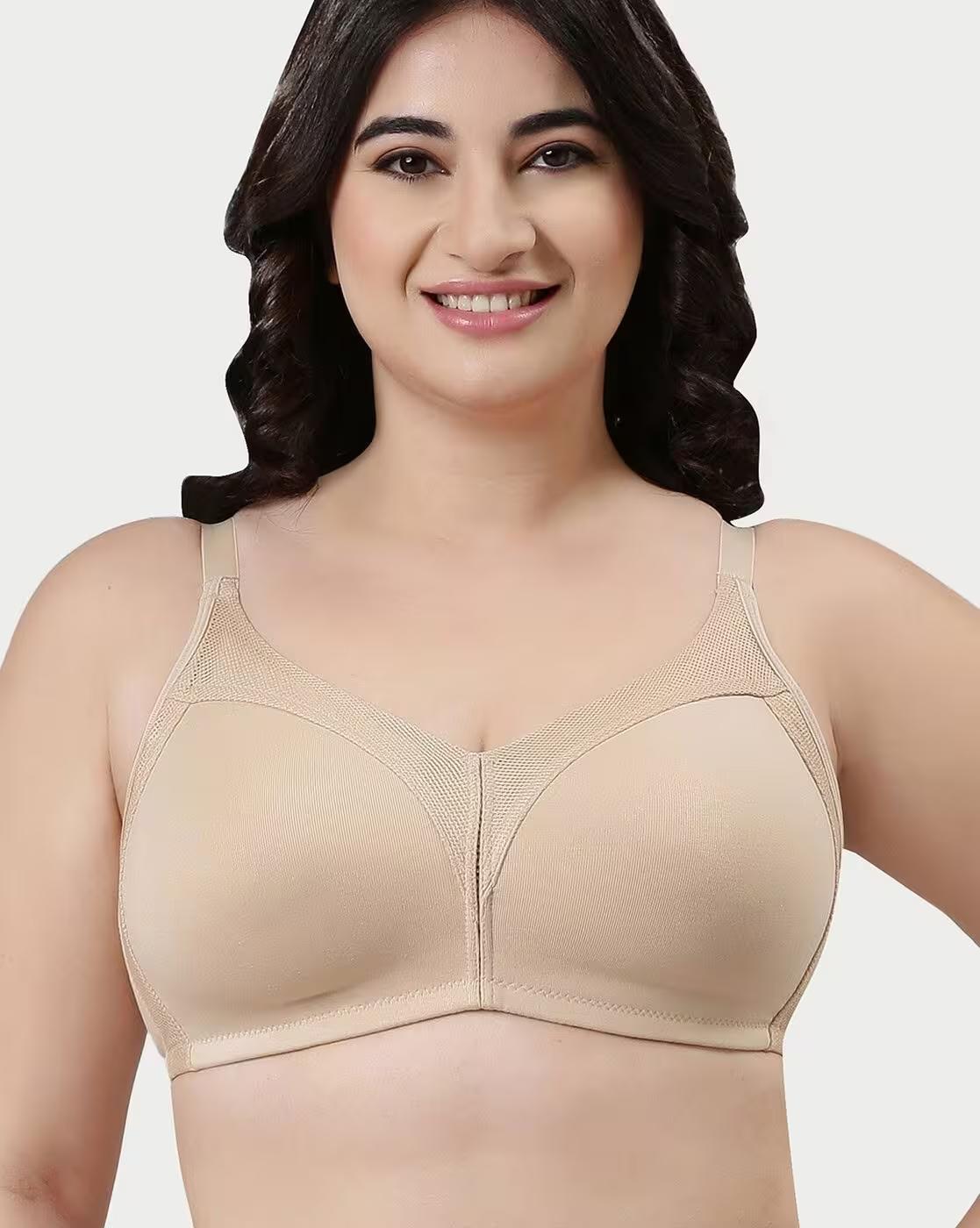 Non-Padded Non-Wired Full-Coverage Bra