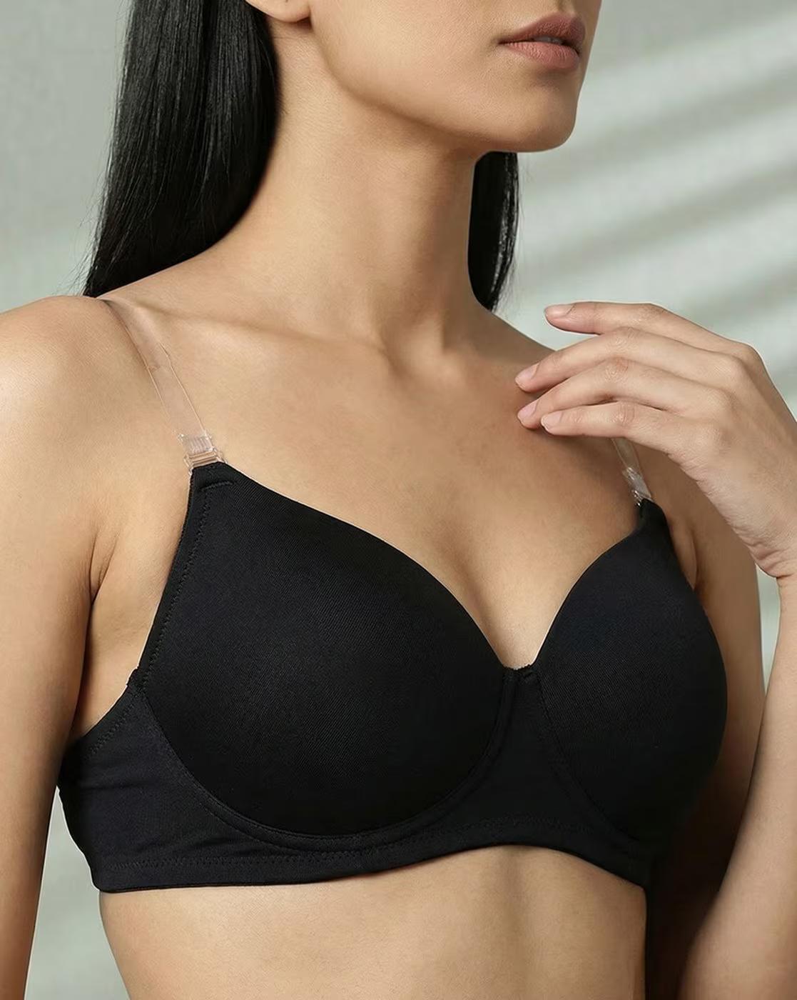 Basics Padded Non-Wired 3/4Th Coverage Backless Bra