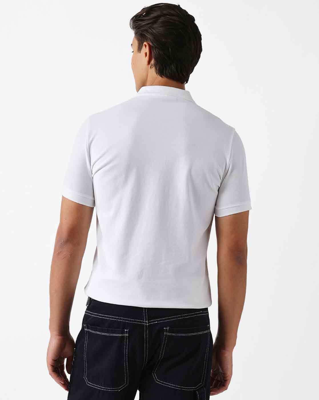Men Cotton Slim Fit Polo T-Shirt