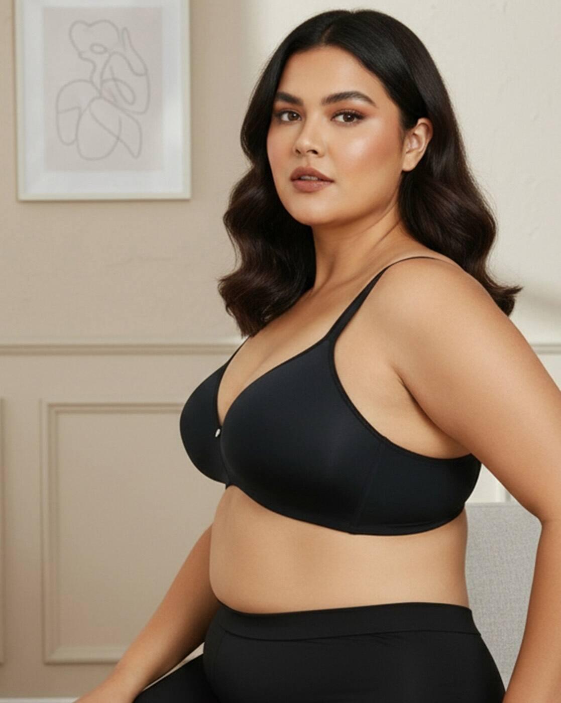 True Curv Padded Non-Wired Full Coverage Super Support Bra