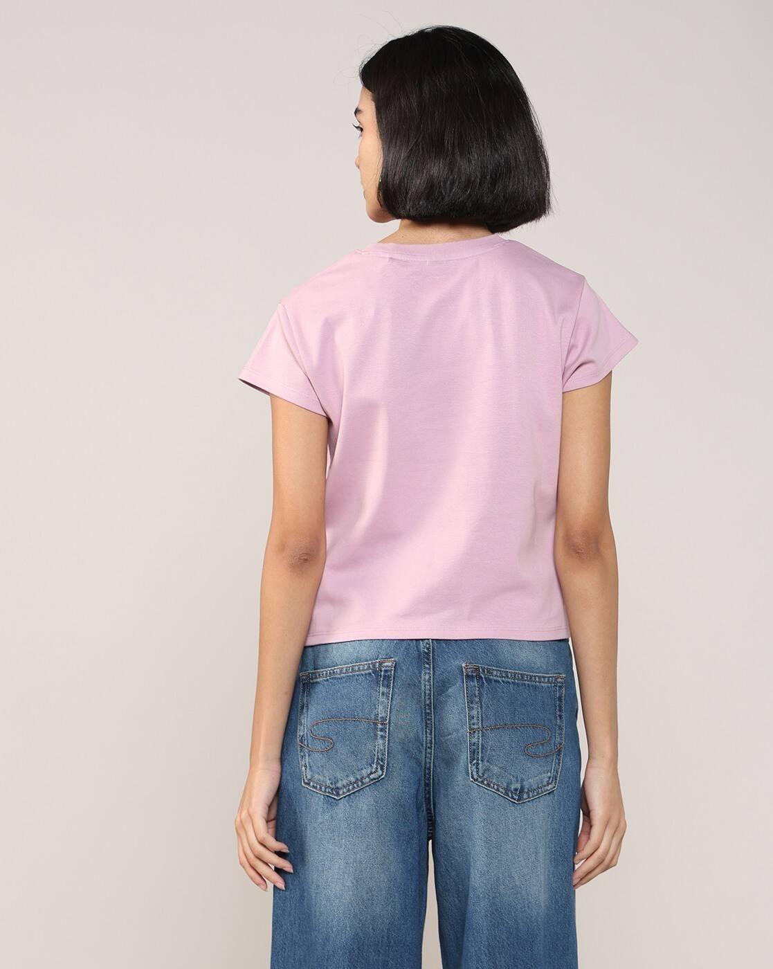 Women Graphic Print Regular Fit Round-Neck T-Shirt