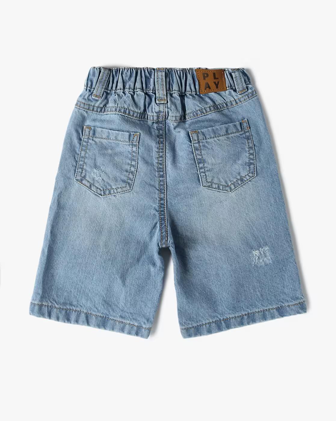 DENIM JORTS, BLUE, 6-12M