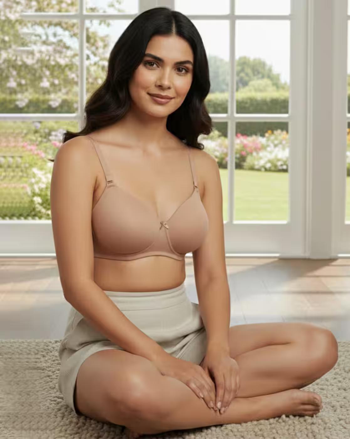 Padded Non-Wired 3/4Th Coverage T-Shirt Bra