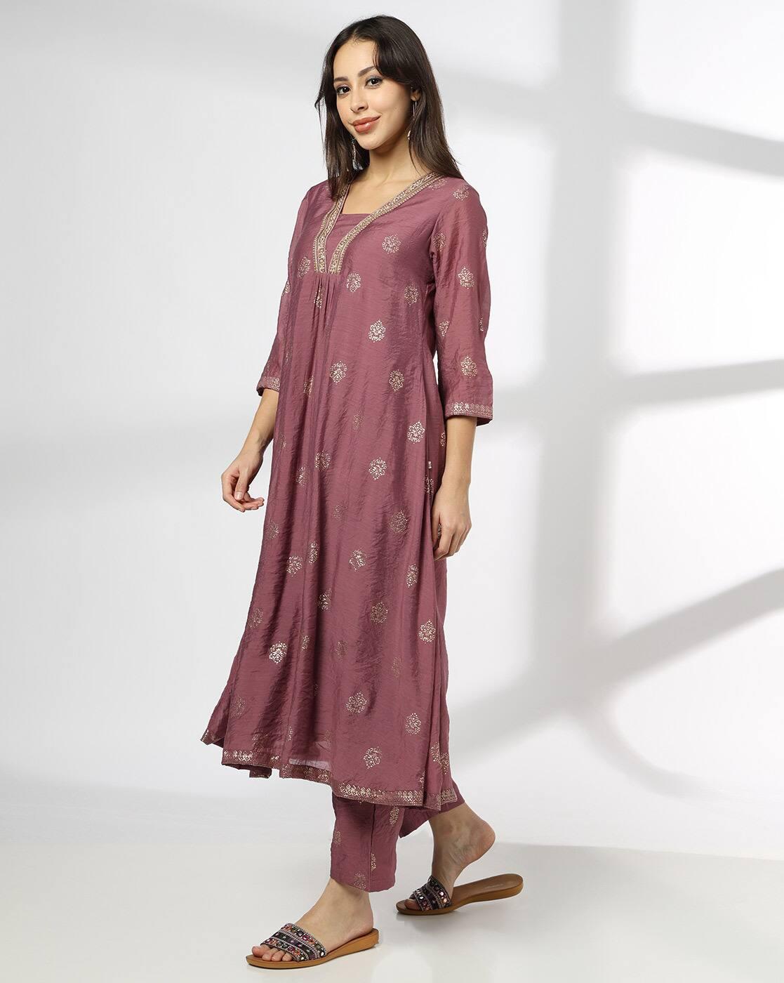 Women Printed A-Line Kurta Set
